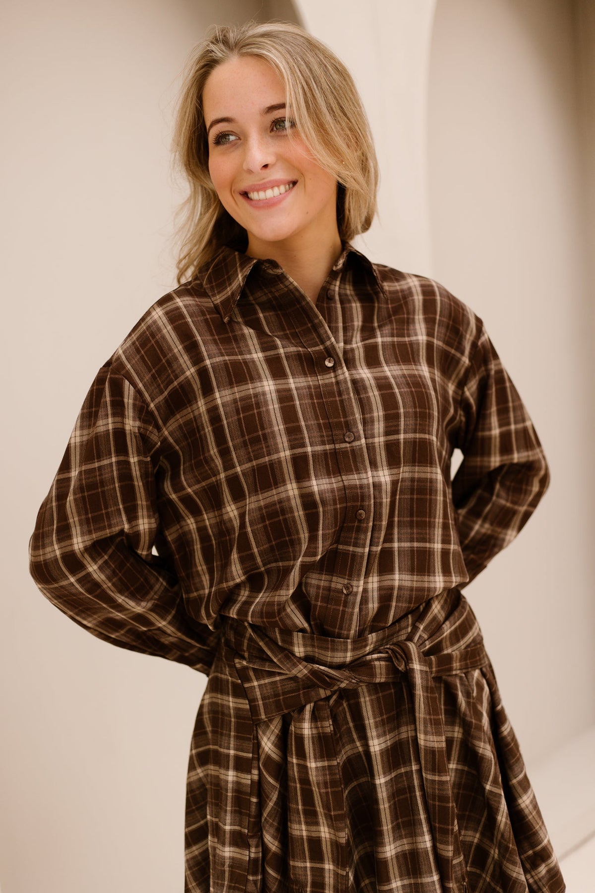 DagnyCC shirt brown - Bij Keesje - Co'couture - Blouse