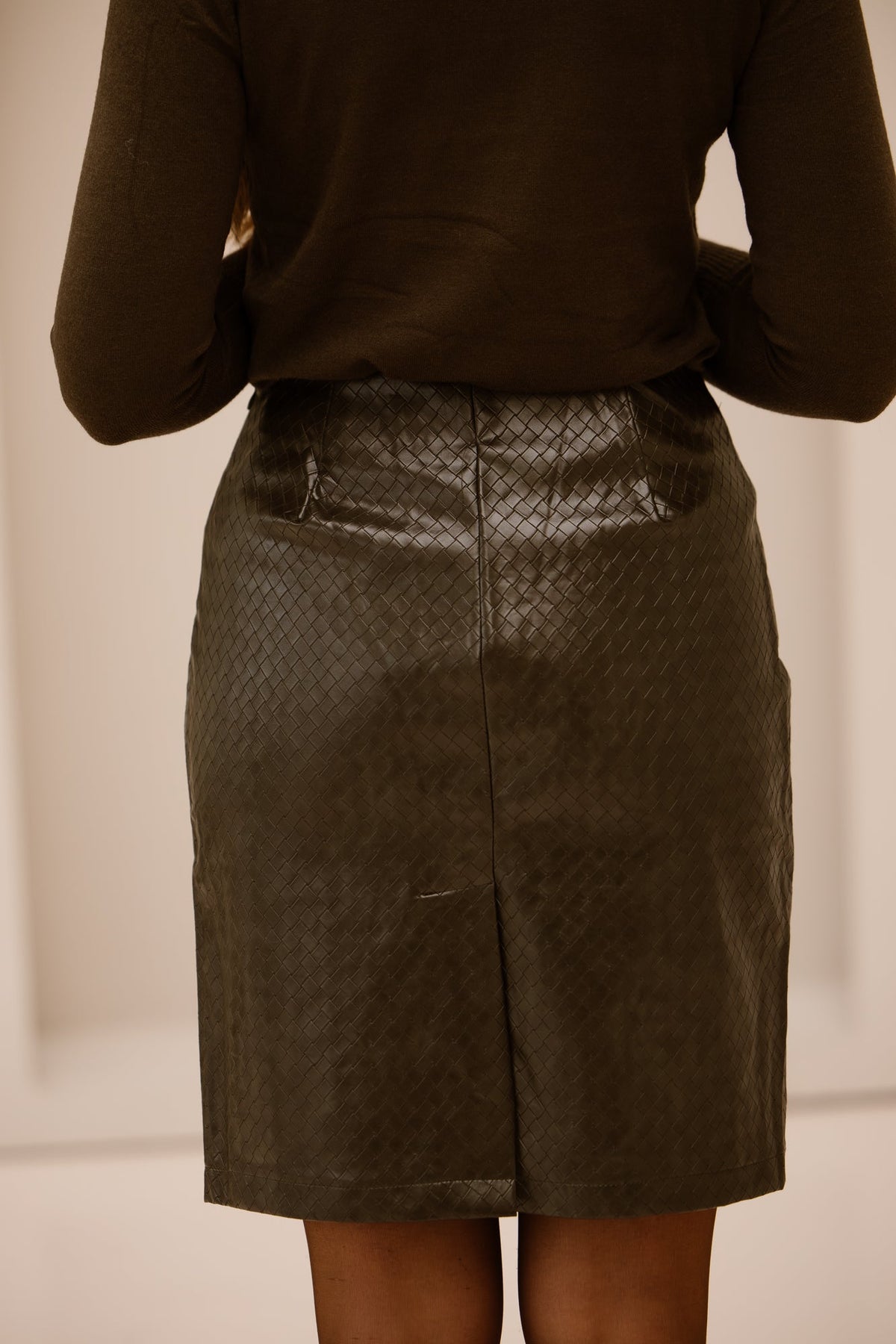 Danique Braided skirt Army - Bij Keesje - Bij Keesje - Rok