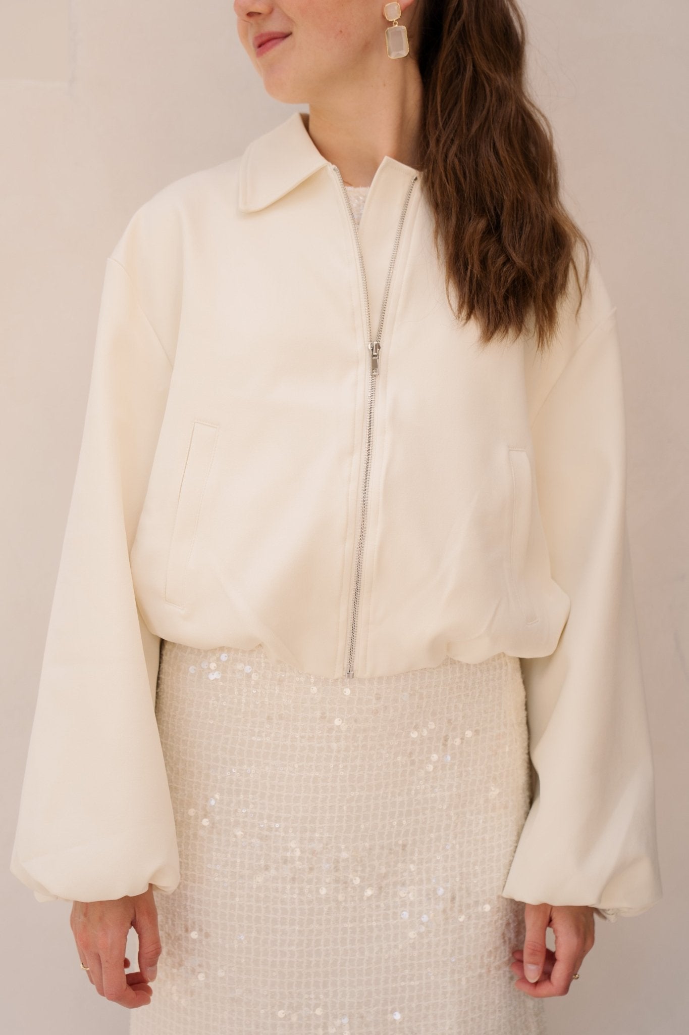 Denielle Structure Jacket off white - Bij Keesje - Neo Noir - Blazer