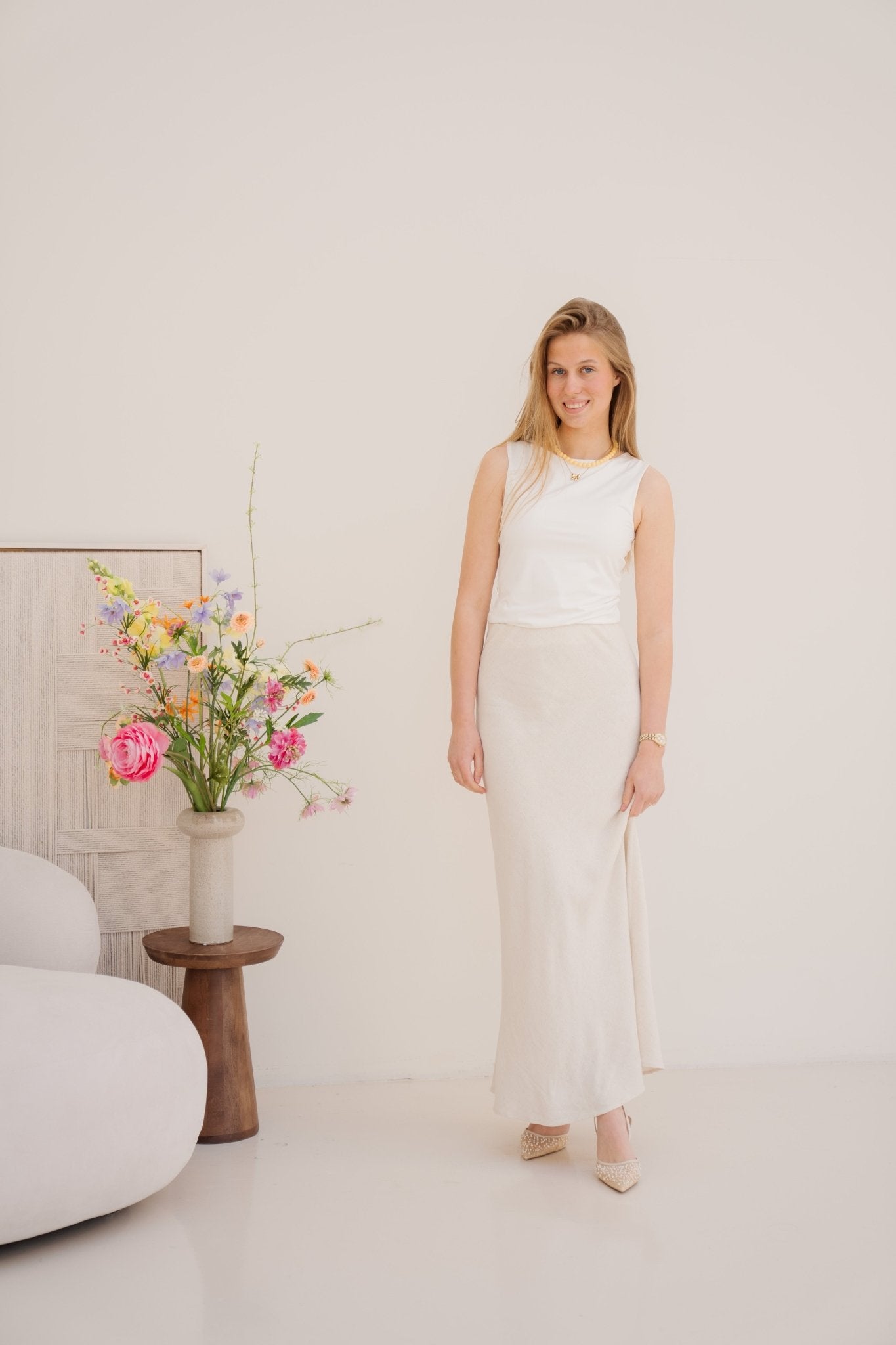 Ditty Jersey Top White - Bij Keesje - Neo Noir - Top