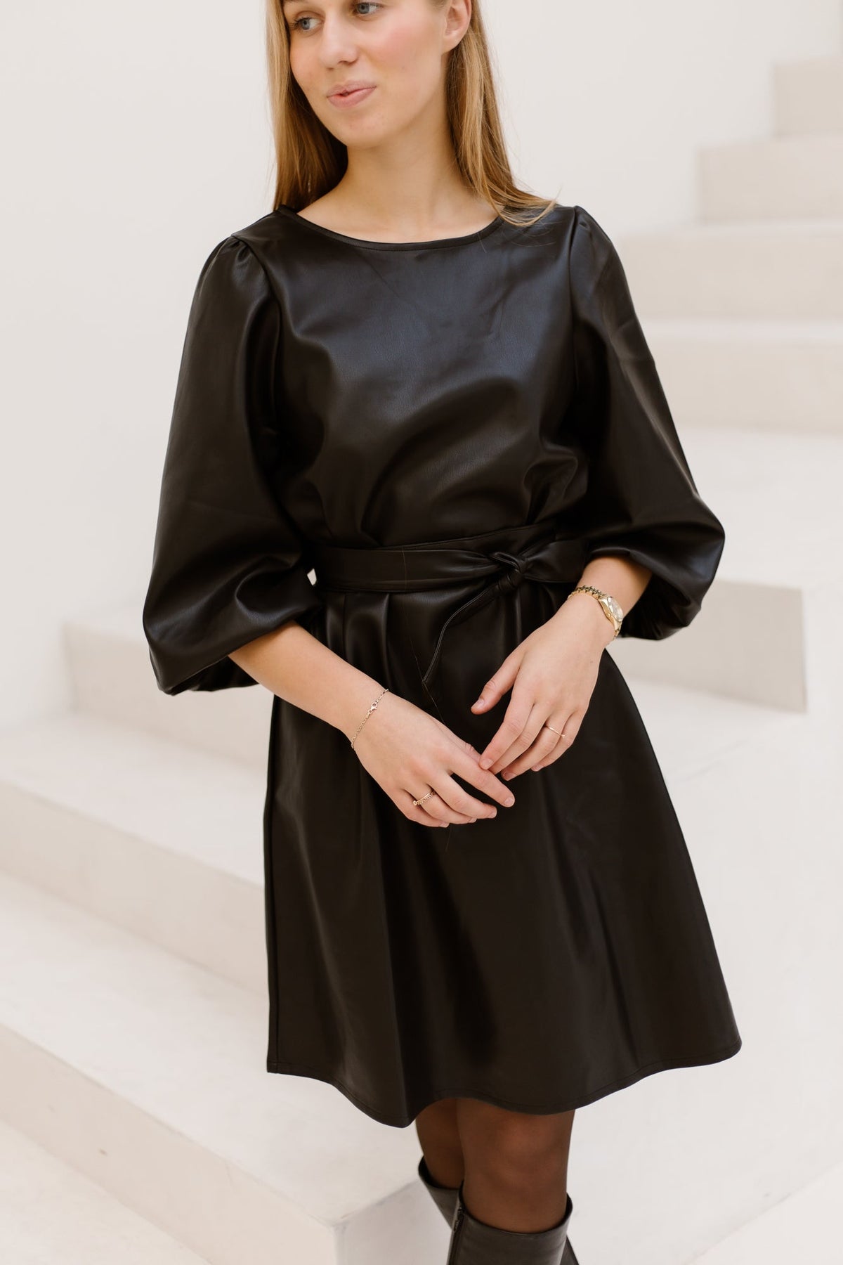 Dress black 26702-SL - Bij Keesje - Smashed Lemon - Jurk
