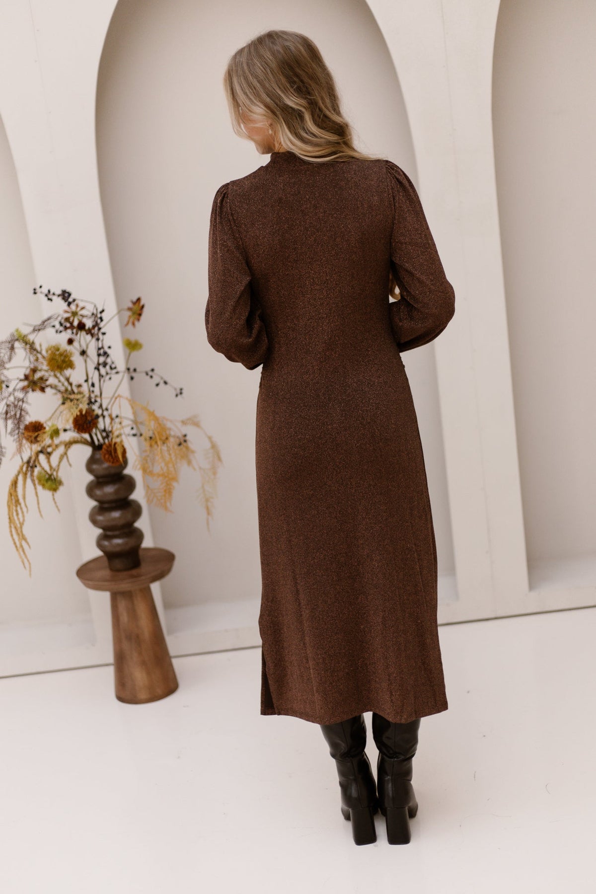 Dress brown/copper 26763-SL - Bij Keesje - Smashed Lemon - Jurk
