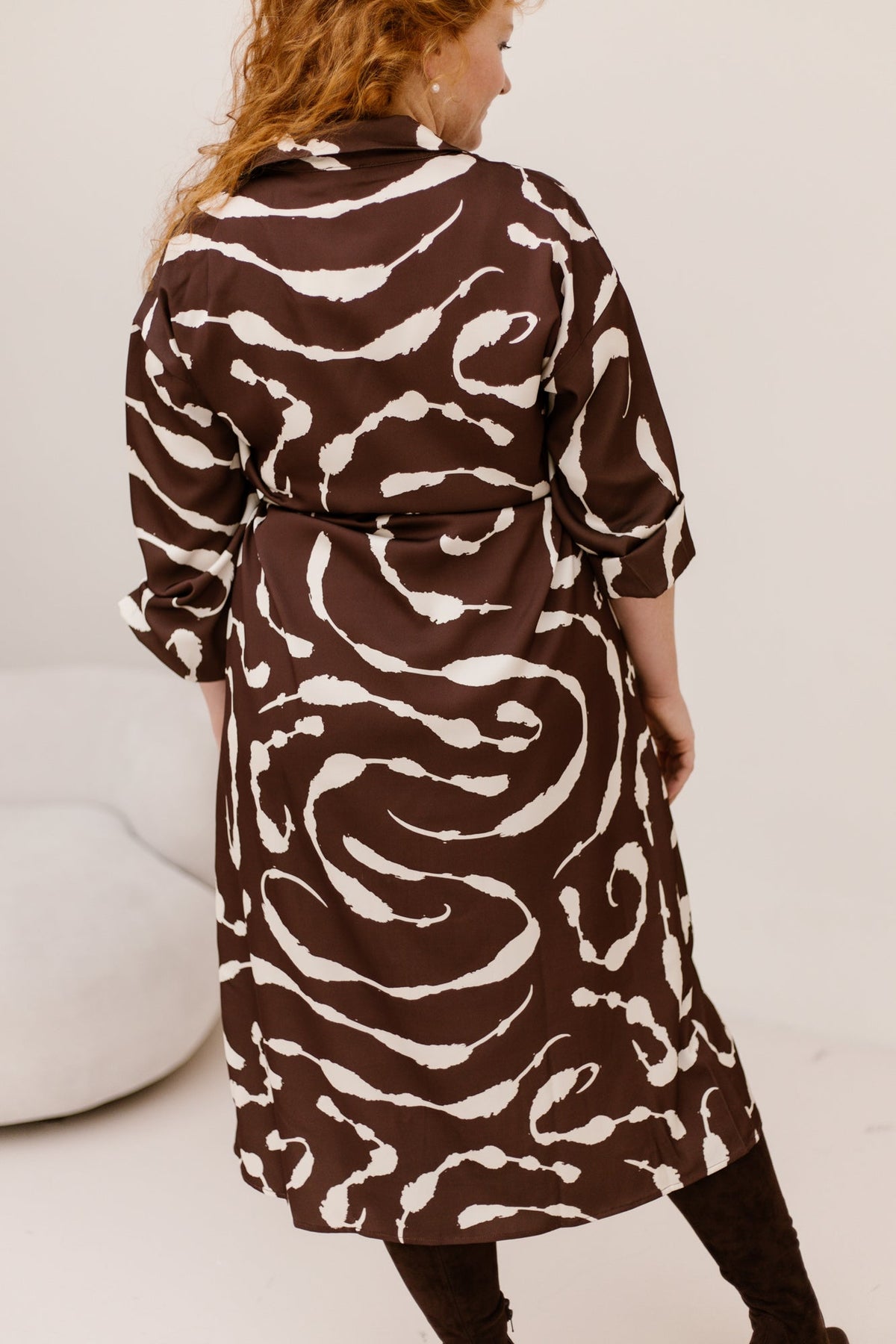 Dress brown/sand 26752-SL - Bij Keesje - Smashed Lemon - Jurk
