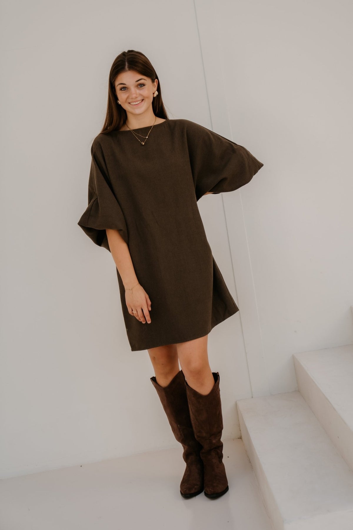 Elina Dress Green - Bij Keesje - Bij Keesje - Jurk