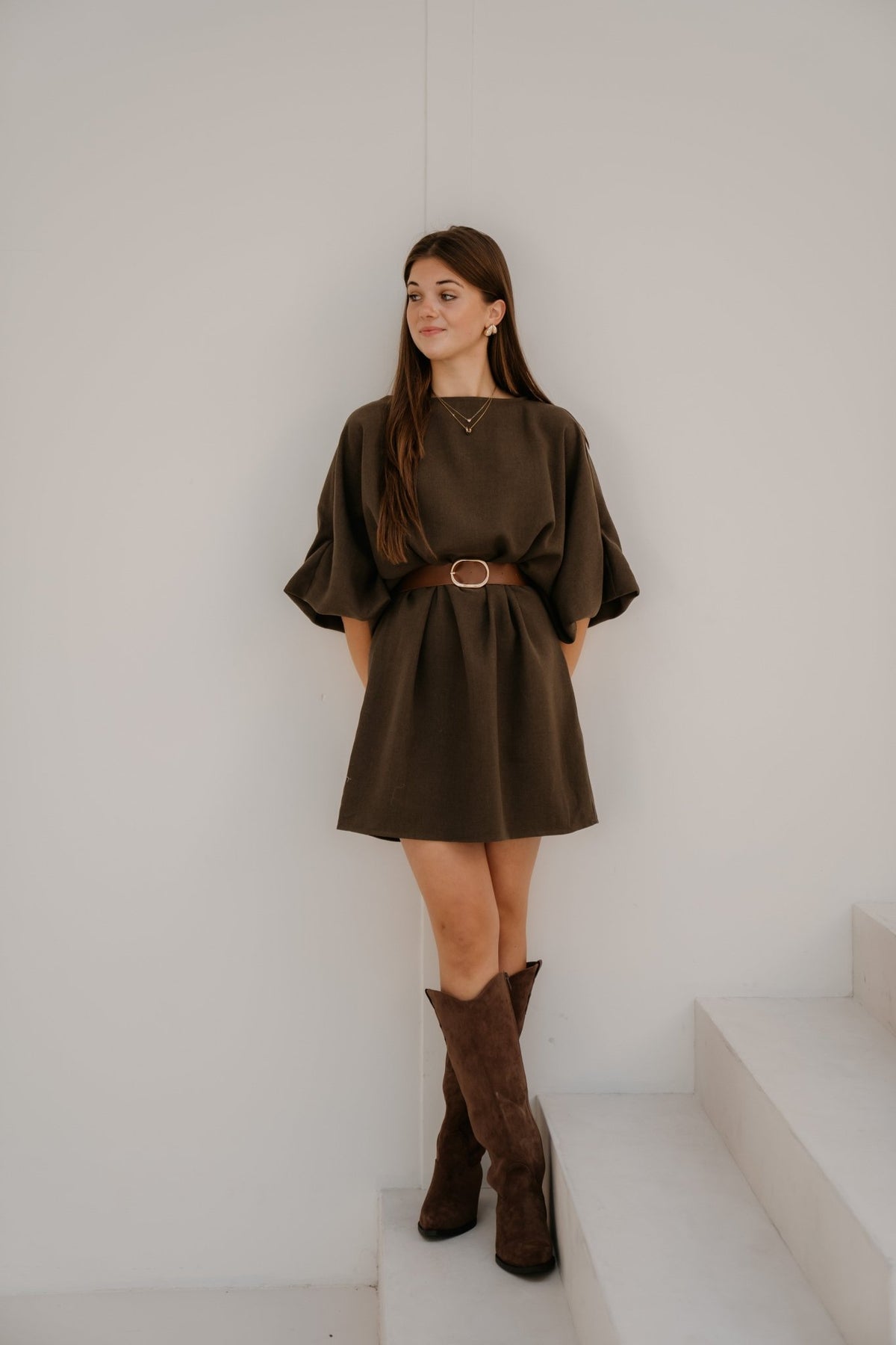 Elina Dress Green - Bij Keesje - Bij Keesje - Jurk