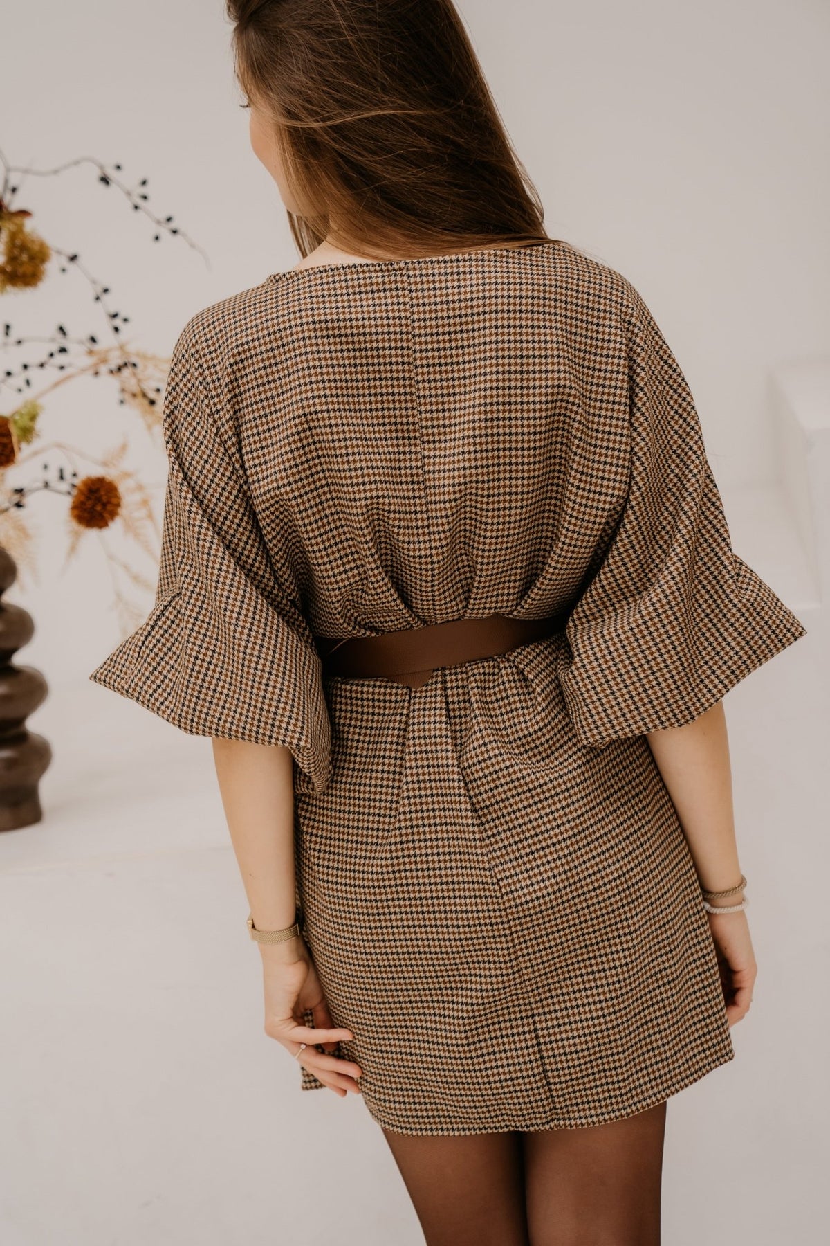 Elina Dress Ruit lightbrown - Bij Keesje - Bij Keesje - Jurk