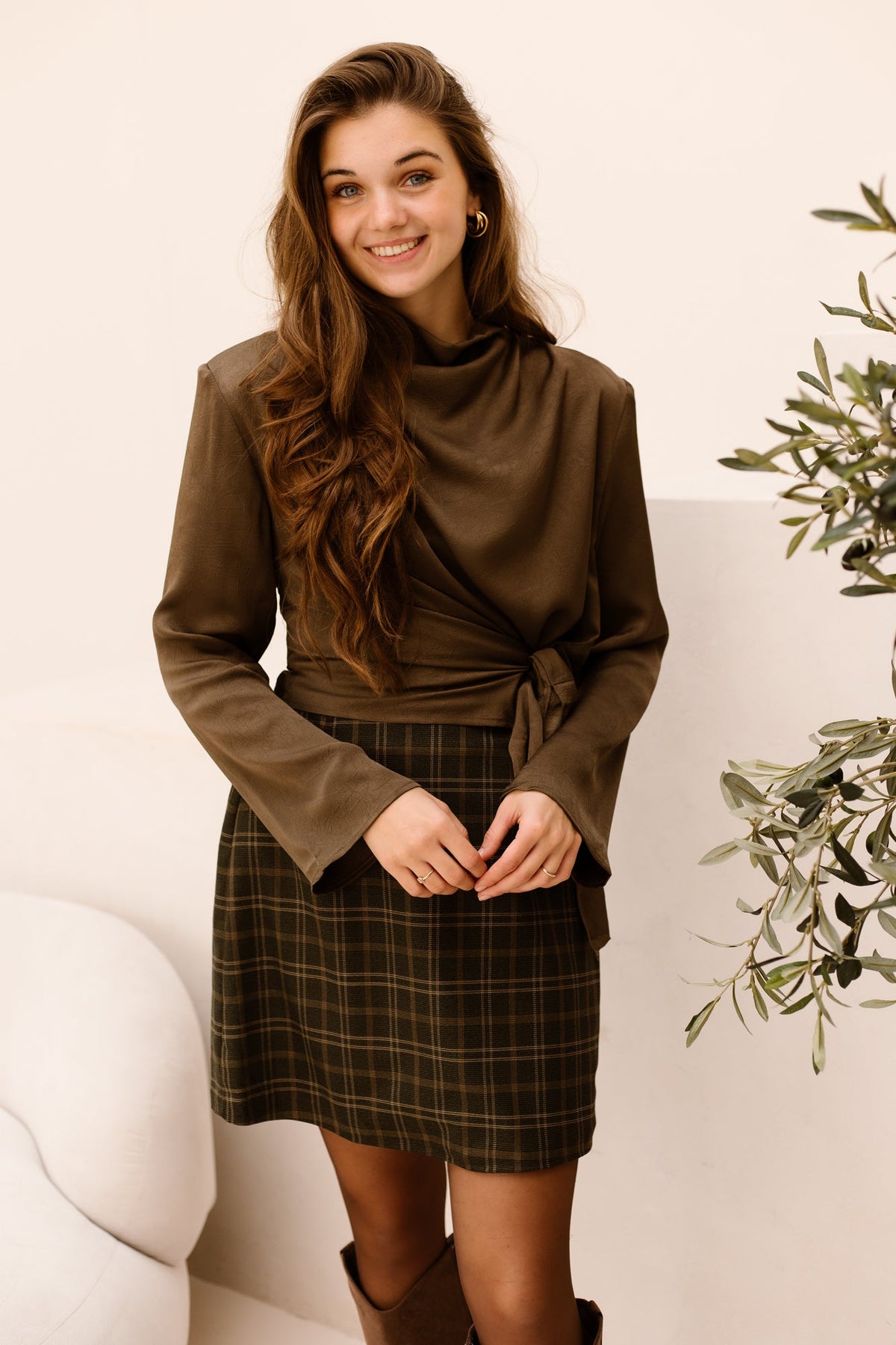 Elina ruit rok groen - Bij Keesje - Bij Keesje - Rok