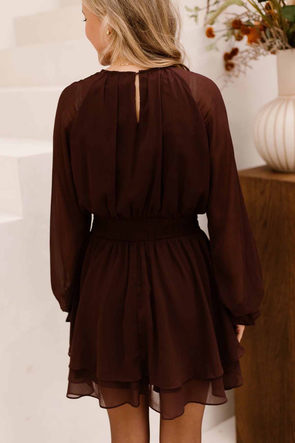 Elize dress brown - Bij Keesje - Atelier Reve - Jurk