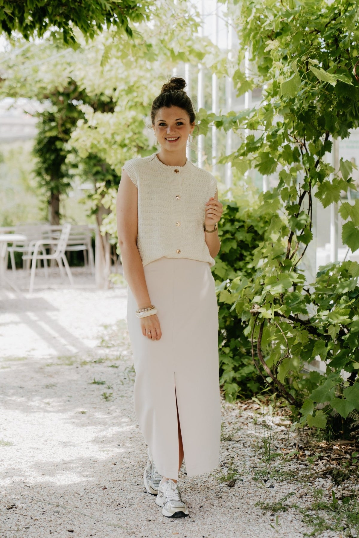 Ellen Gilet Off White - Bij Keesje - Bij Keesje The Label - Gilet