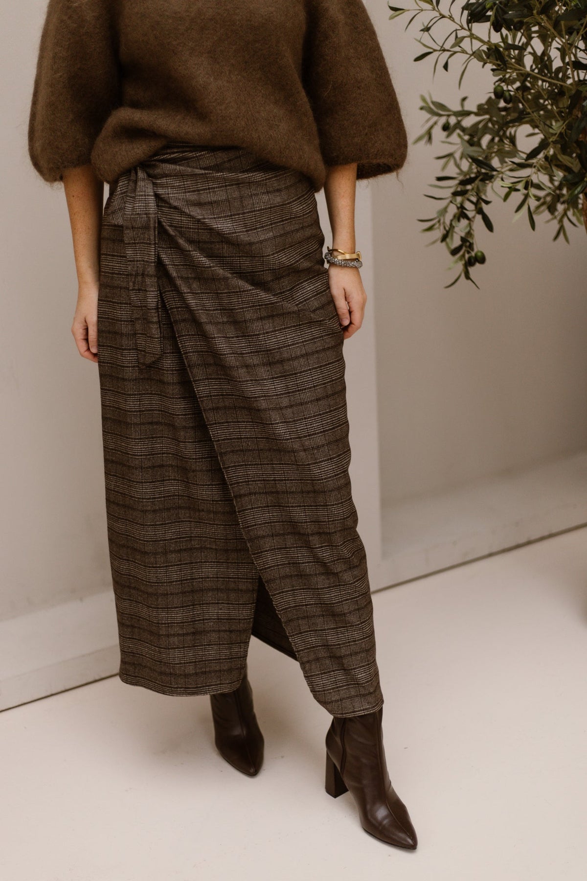 Else cover skirt check black - Bij Keesje - Bij Keesje - Rok