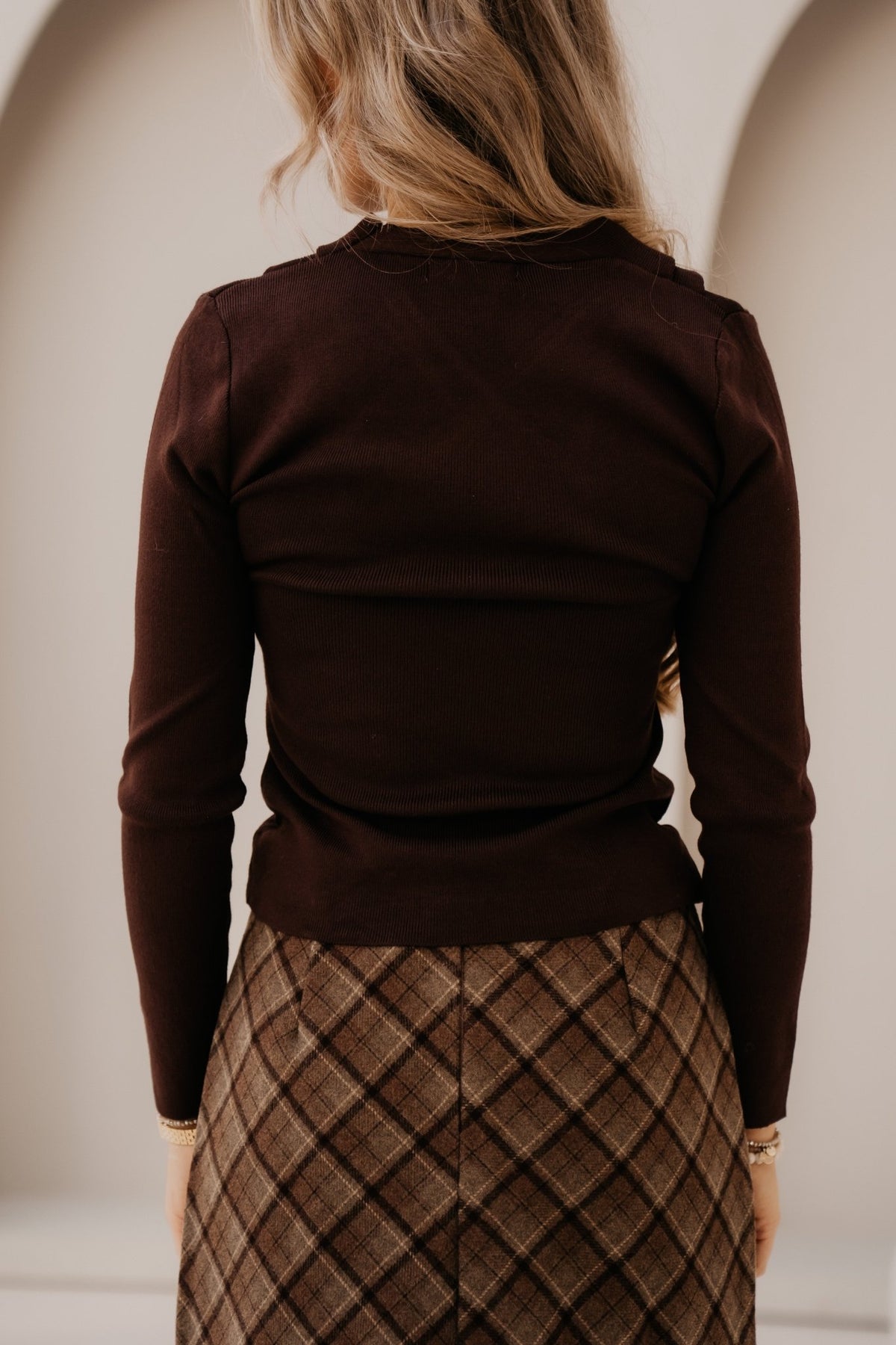 Esmay top darkbrown - Bij Keesje - Bij Keesje - Top
