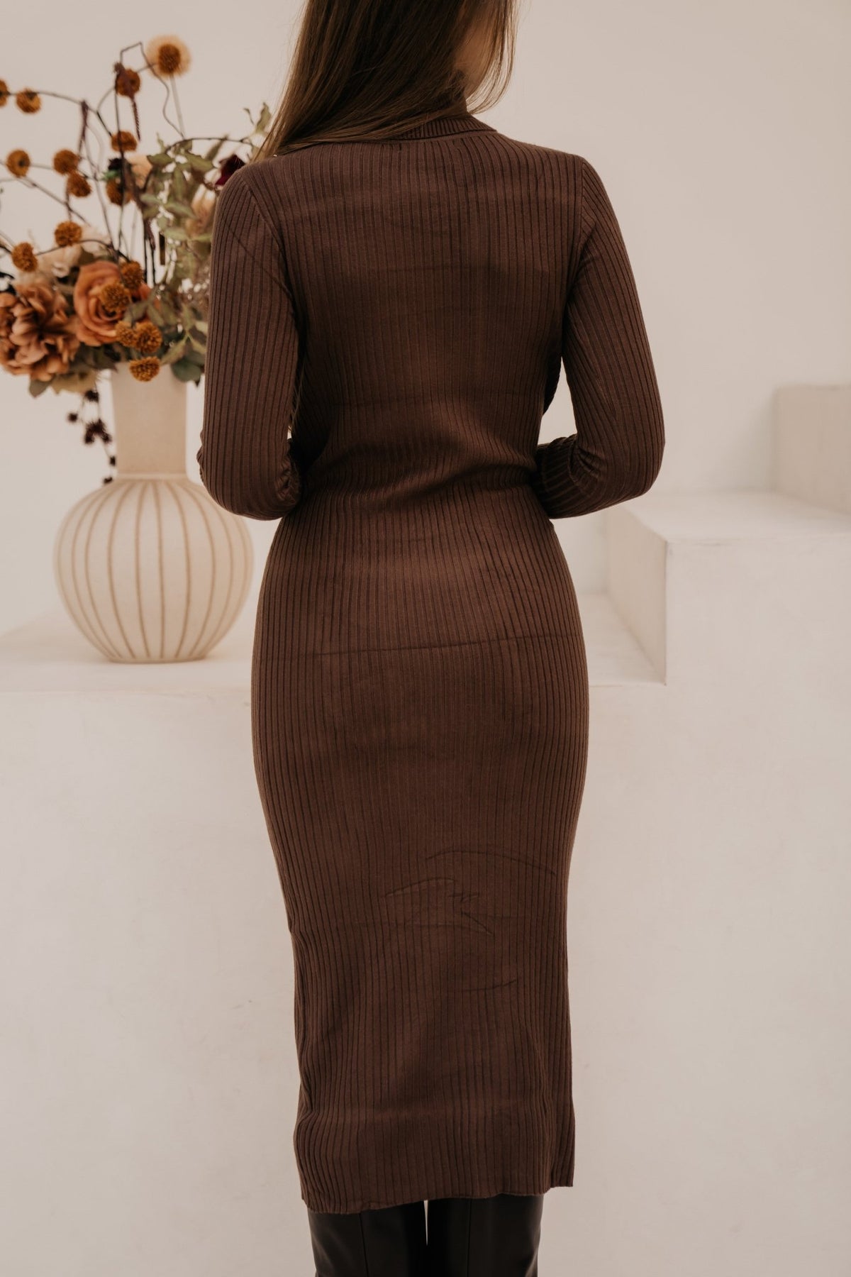 Esmee bodycon dress brown - Bij Keesje - Bij Keesje - Jurk