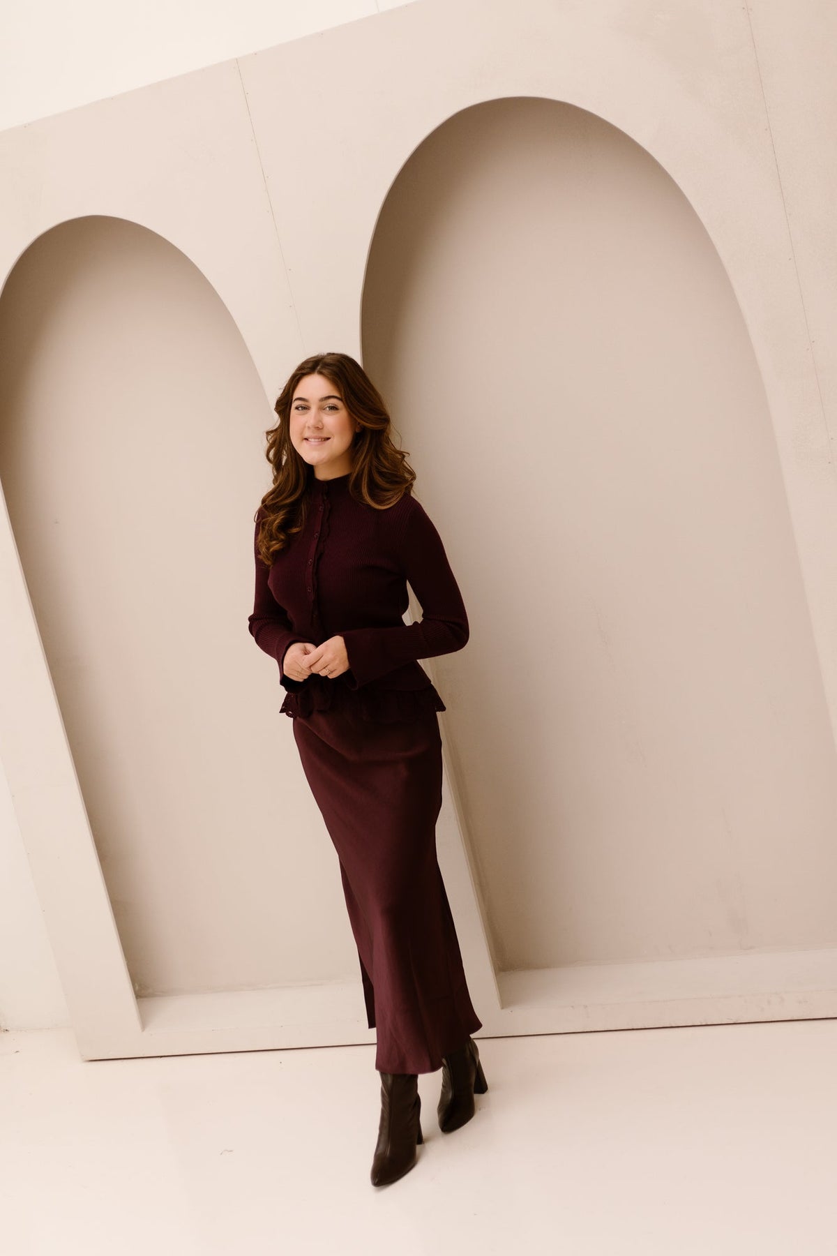Esther vestje bordeaux - Bij Keesje - Bij Keesje - Vest