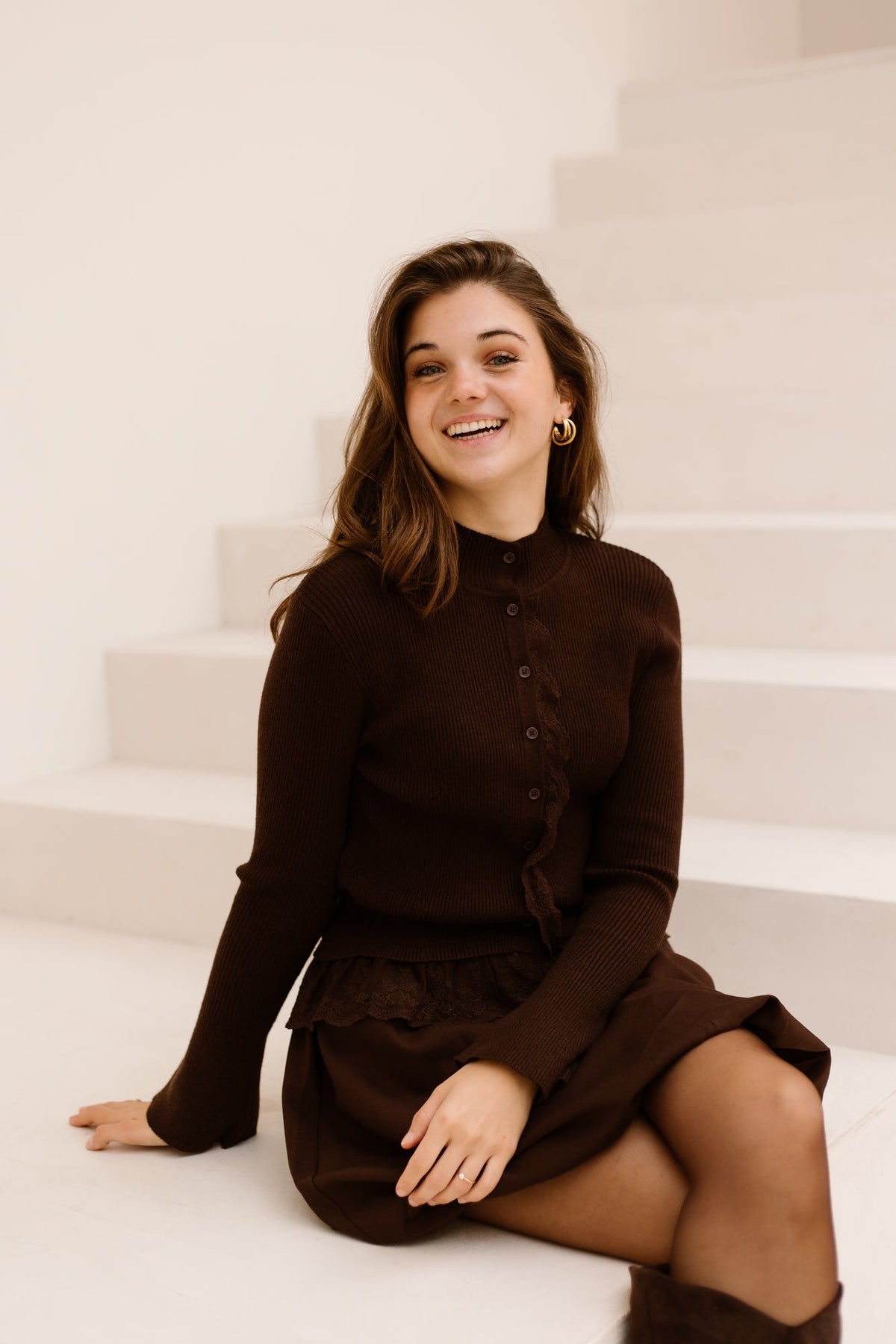 Esther vestje brown - Bij Keesje - Bij Keesje - Vest