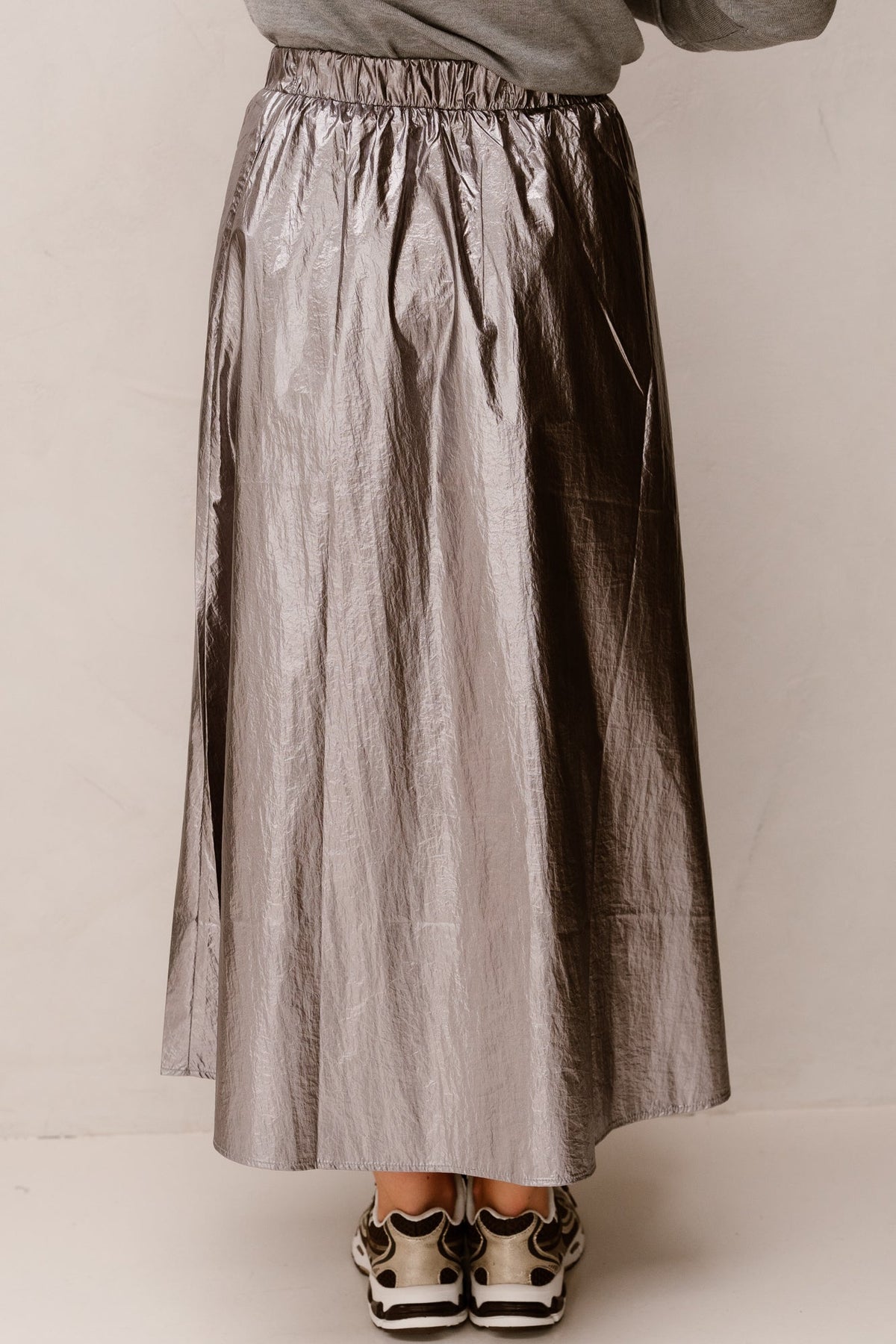 Fqbling-Skirt Gunmetal - Bij Keesje - Free/Quent - Rokken
