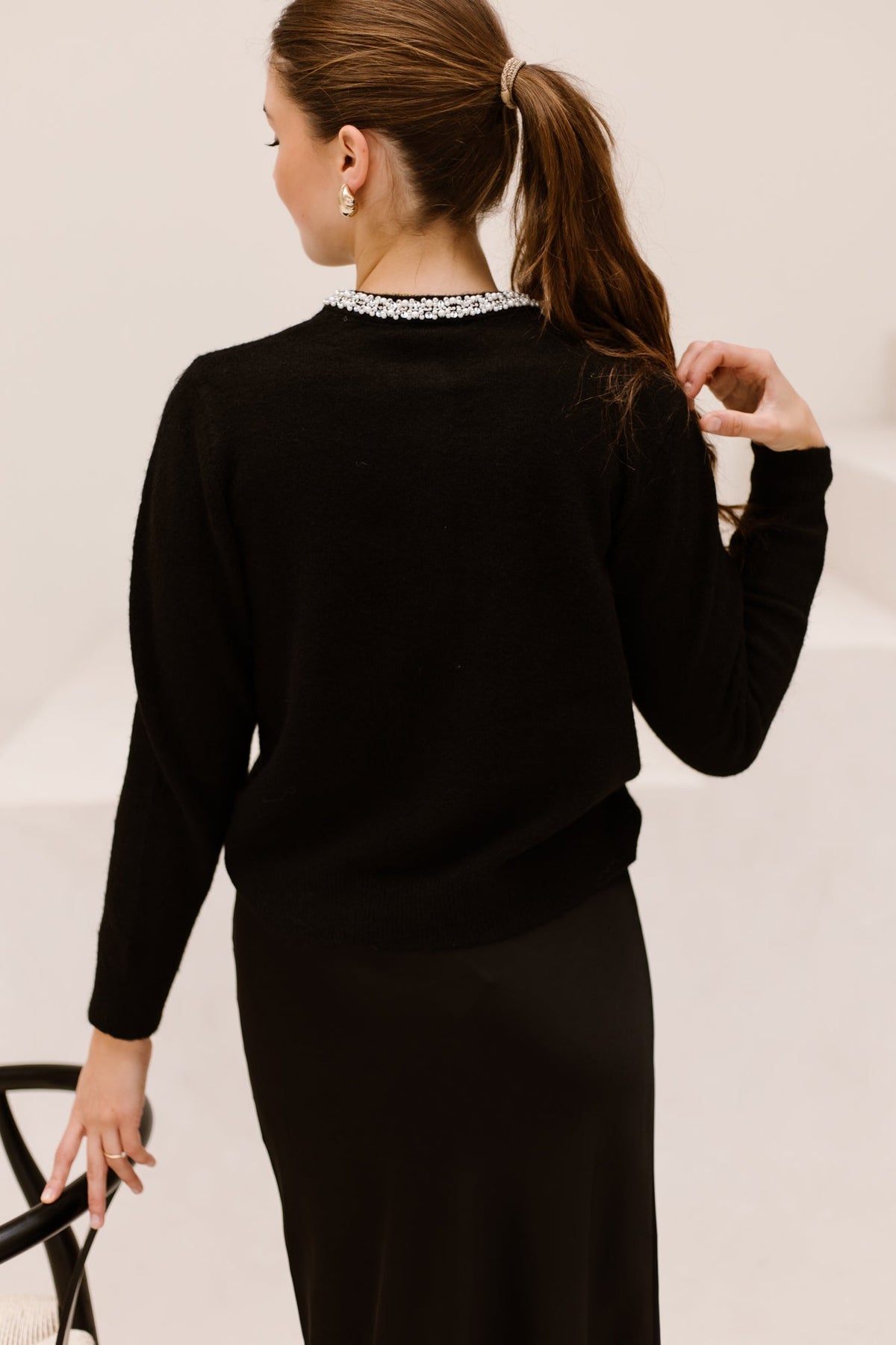 FQgrsflirt-cardigan black - Bij Keesje - Free/Quent - Trui