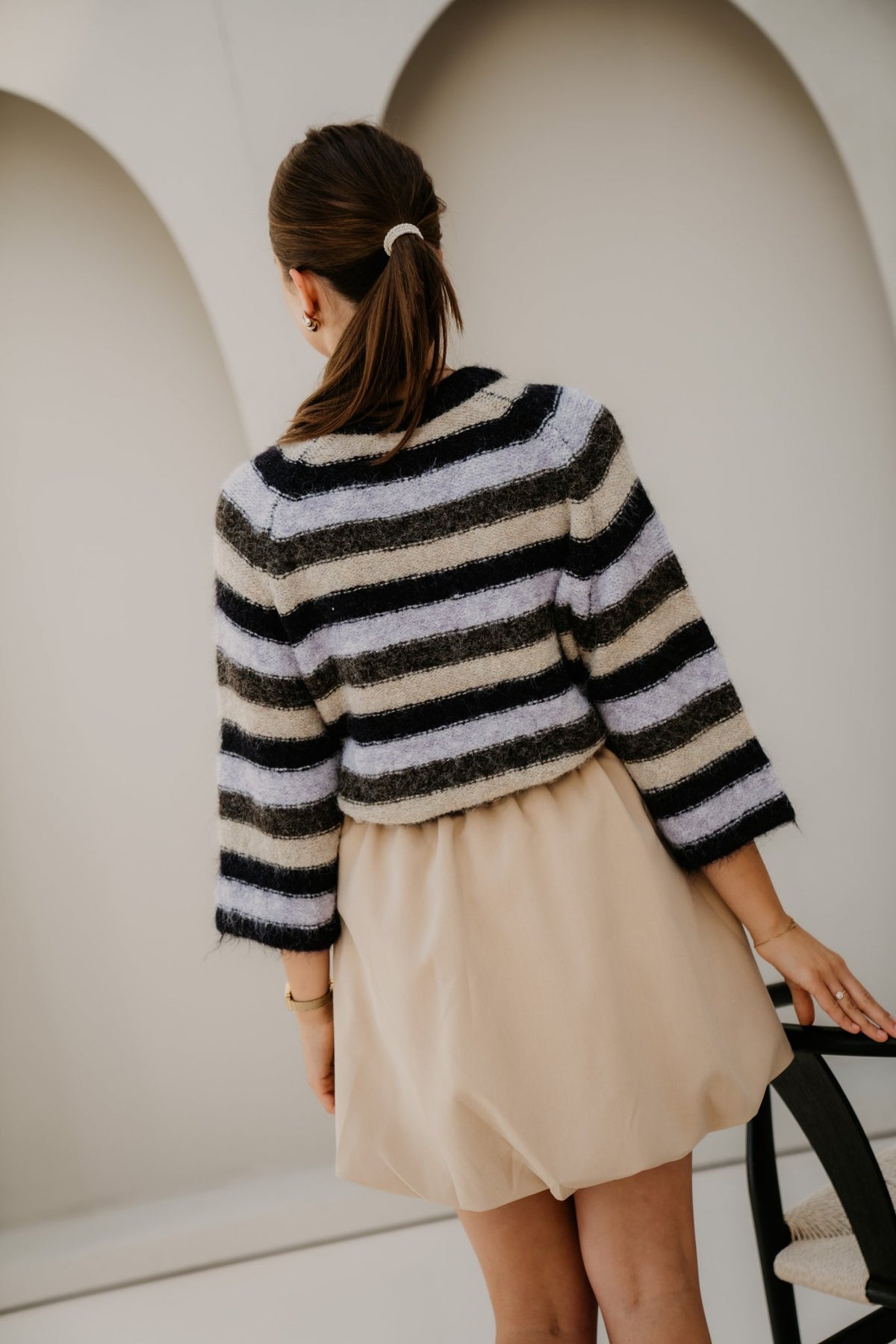 FQgrslulu-Pullover Nightshade Iris Mel - Bij Keesje - Free/Quent - Trui