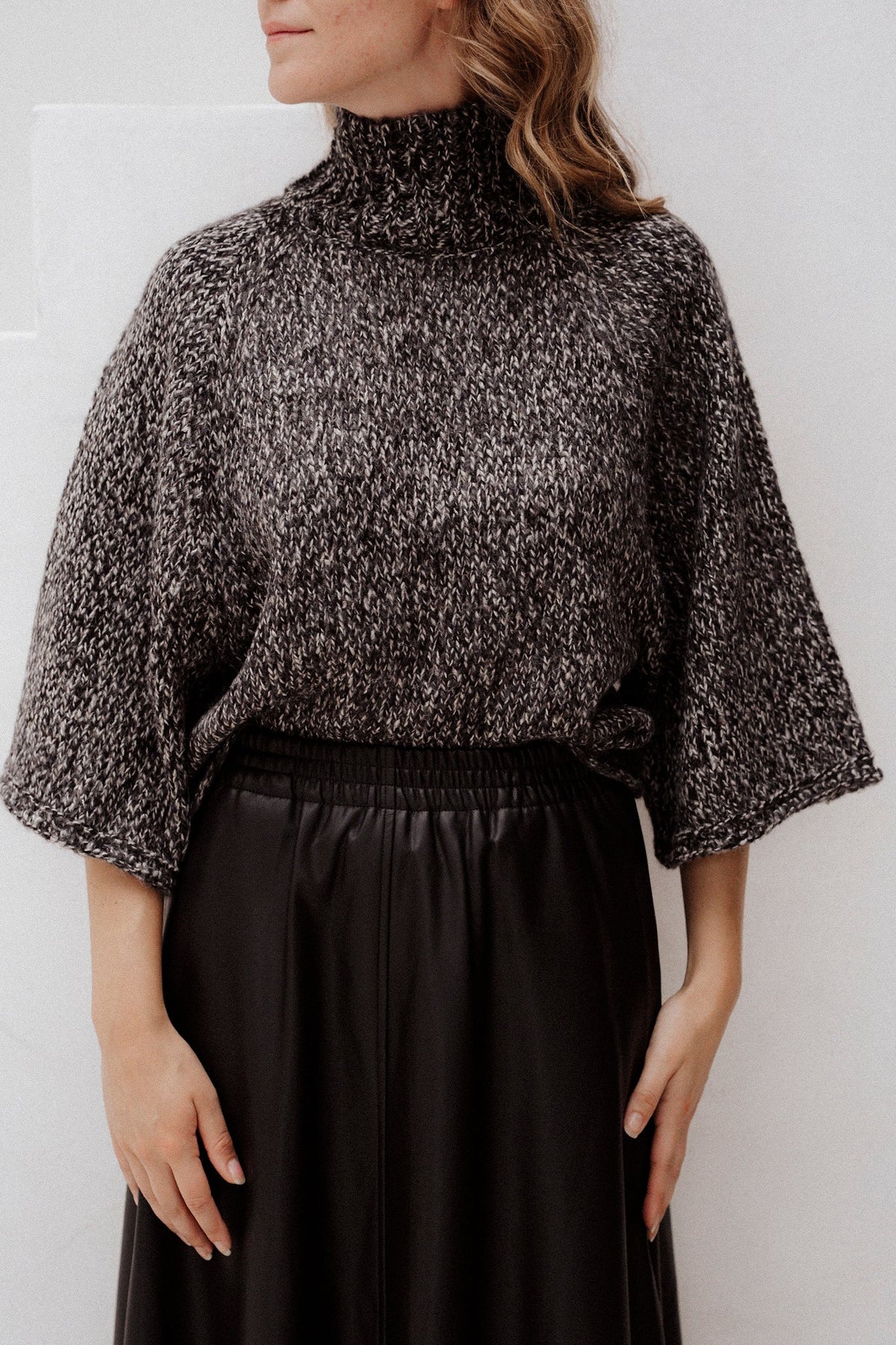 Fqselina-Cape Dark Grey Melange - Bij Keesje - Free/Quent - Trui