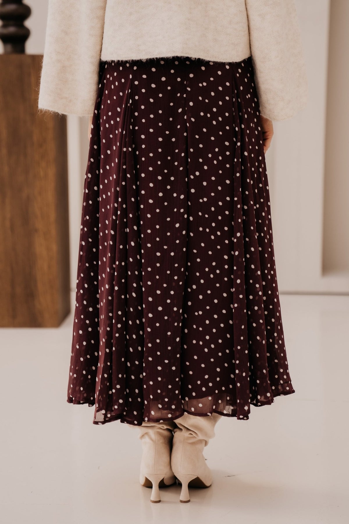 Frieke dot skirt plum - Bij Keesje - Bij Keesje - Rok