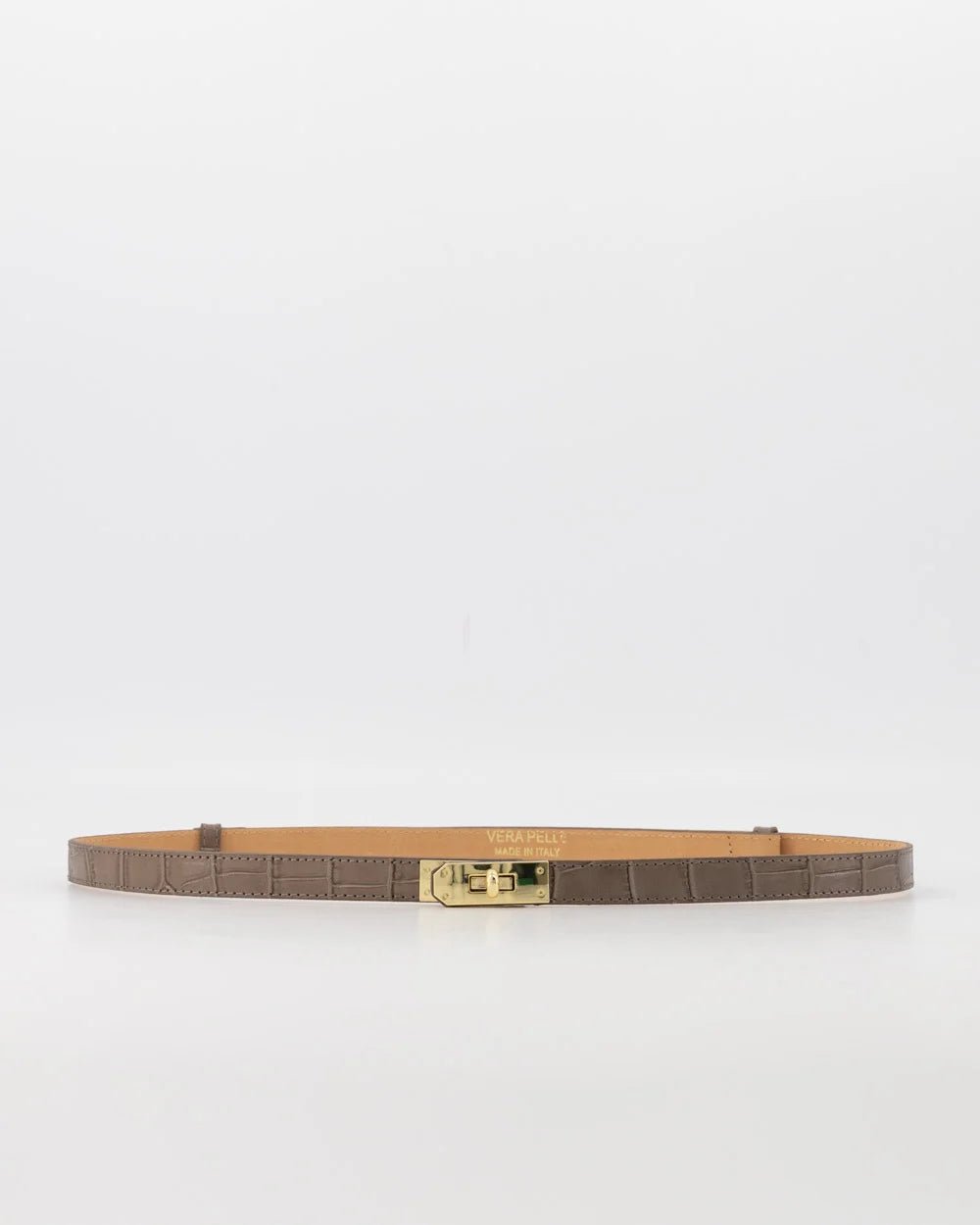 Garcia riem croco taupe - Bij Keesje - Bij Keesje
