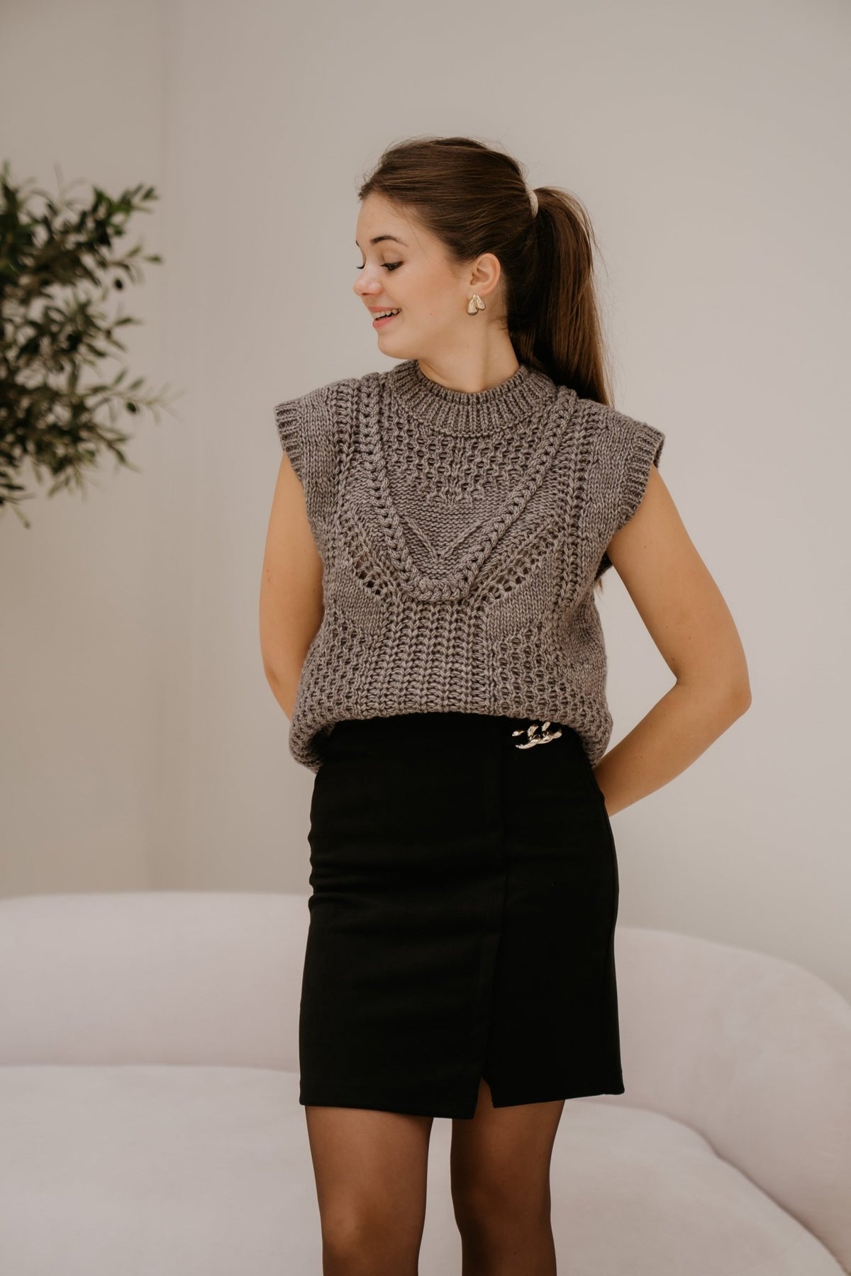 Gonna skirt nero black - Bij Keesje - Rinascimento - Rok