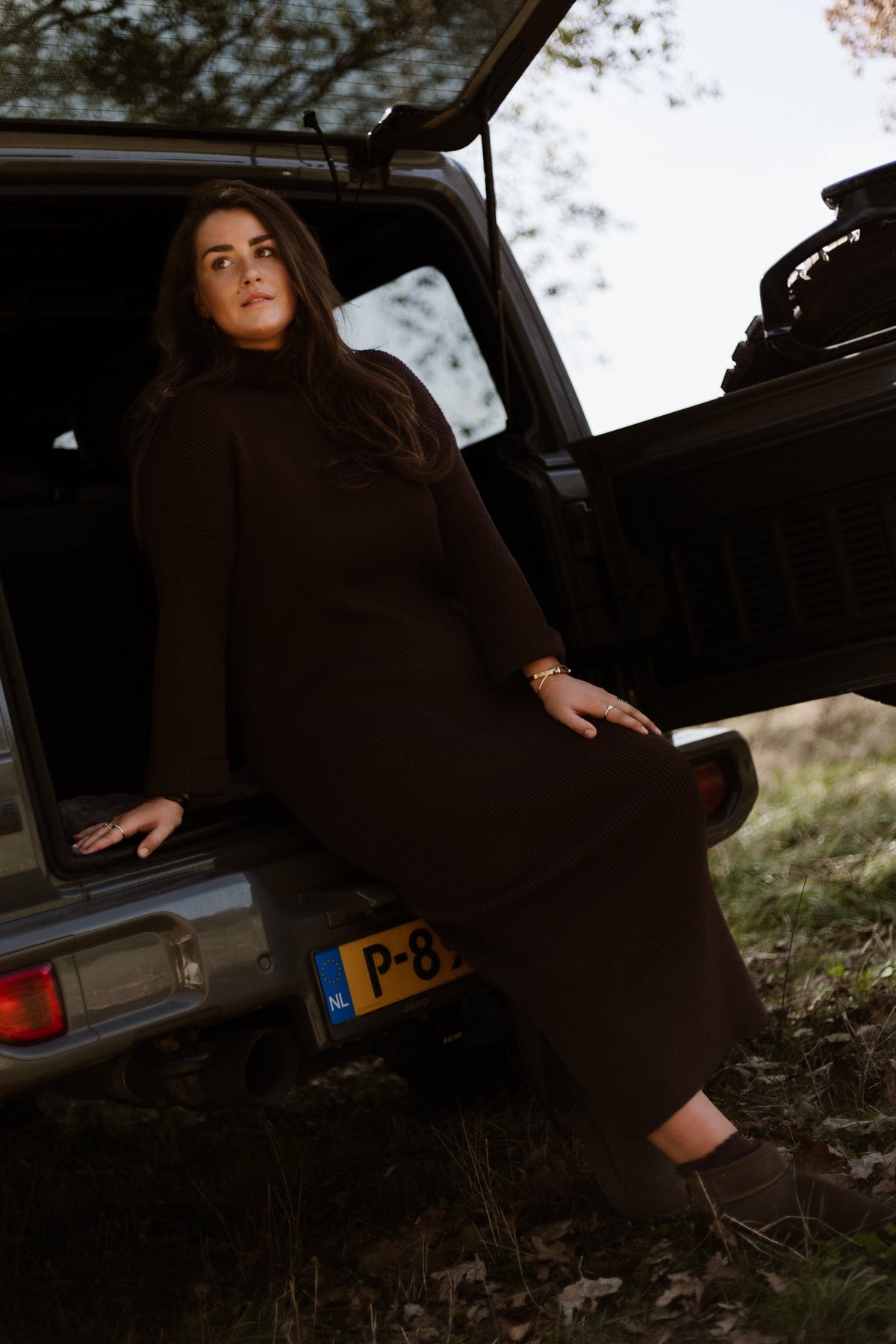 Greet Knit Dress Brown - Bij Keesje - Bij Keesje The Label - Jurk