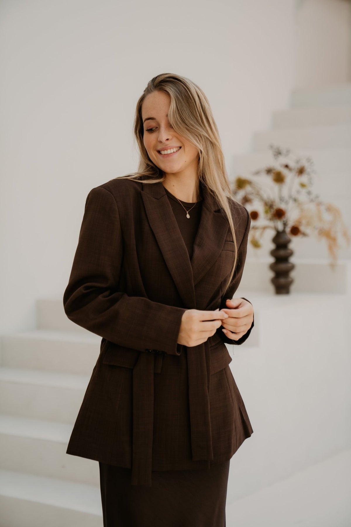 Guusje blazer brown - Bij Keesje - Bij Keesje - Blazer