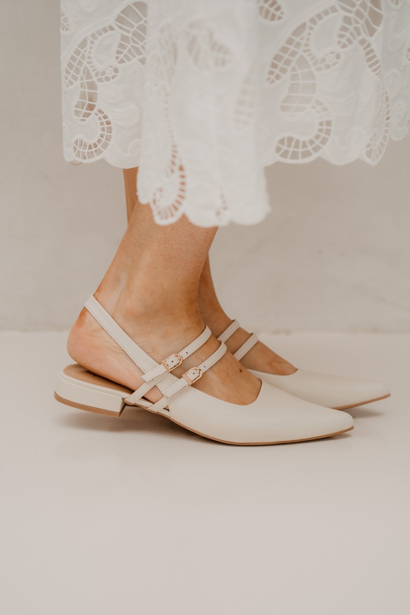Hanoi slingback beige - Bij Keesje - Bij Keesje - Schoenen