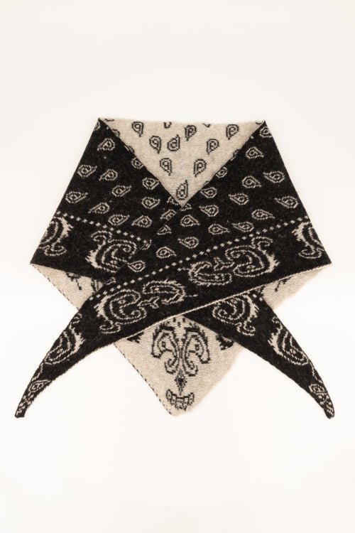 Hollis sjaal Black/Cream - Bij Keesje - Bij Keesje - Sjaal