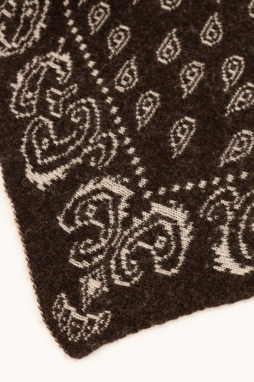 Hollis sjaal Dark Brown/Cream - Bij Keesje - Bij Keesje - Sjaal