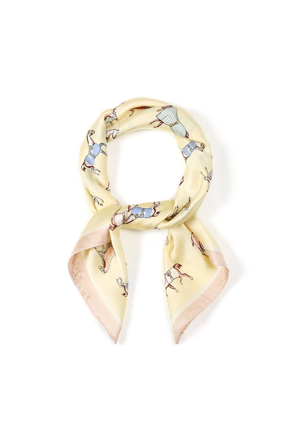 Horse sjaal light yellow - Bij Keesje - Bij Keesje - accessoires