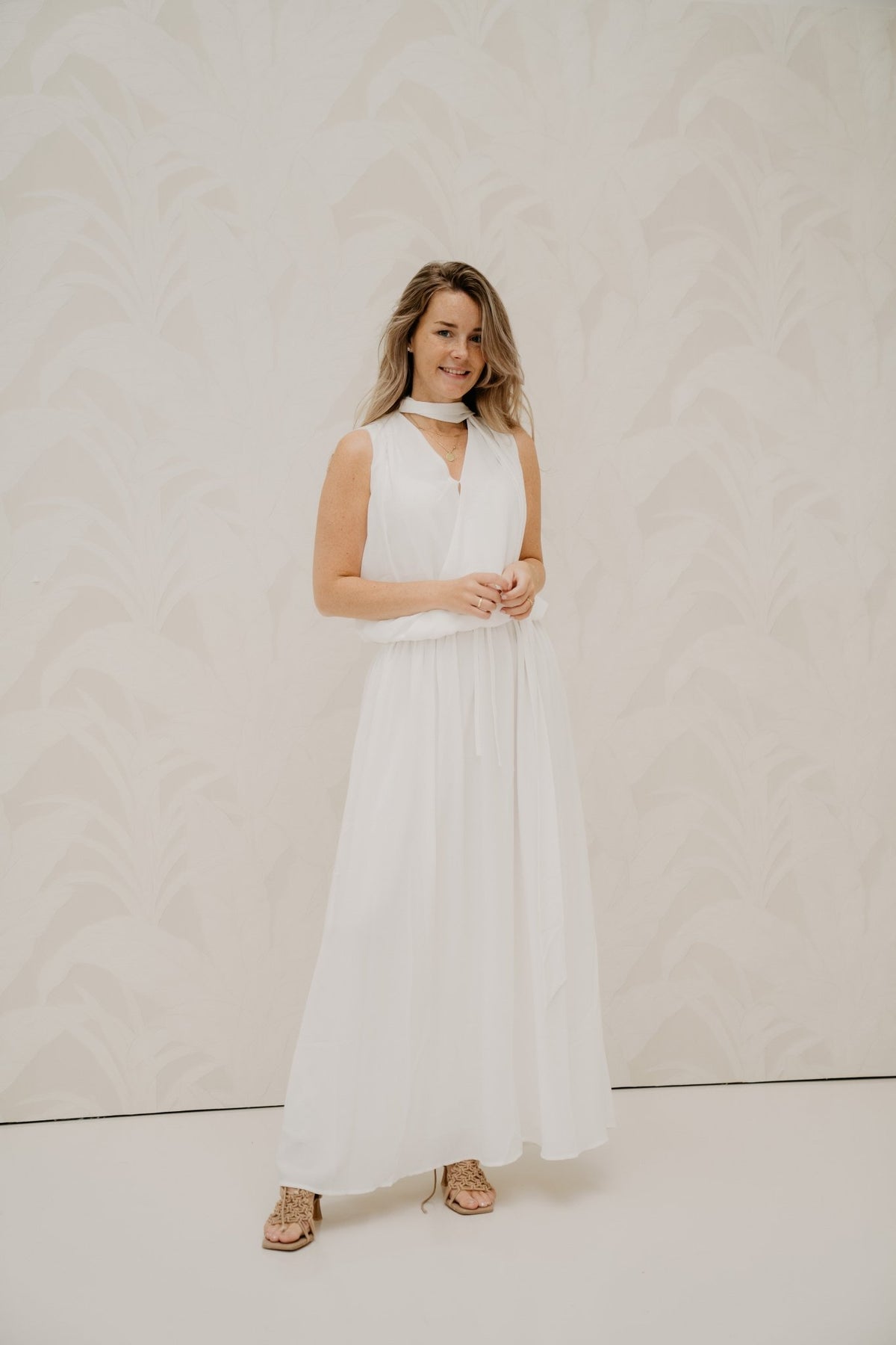 Inge Chiffon Top Off White - Bij Keesje - Neo Noir - Top