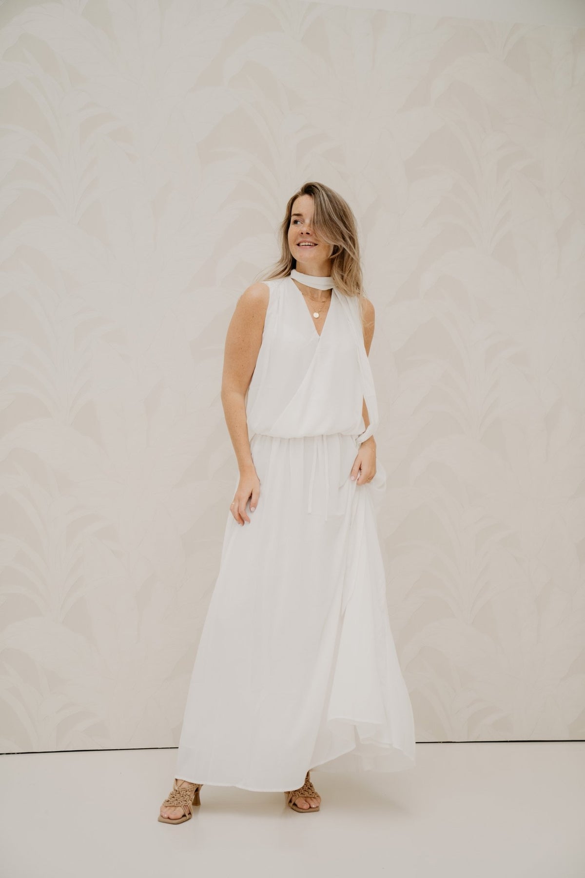 Inge Chiffon Top Off White - Bij Keesje - Neo Noir - Top