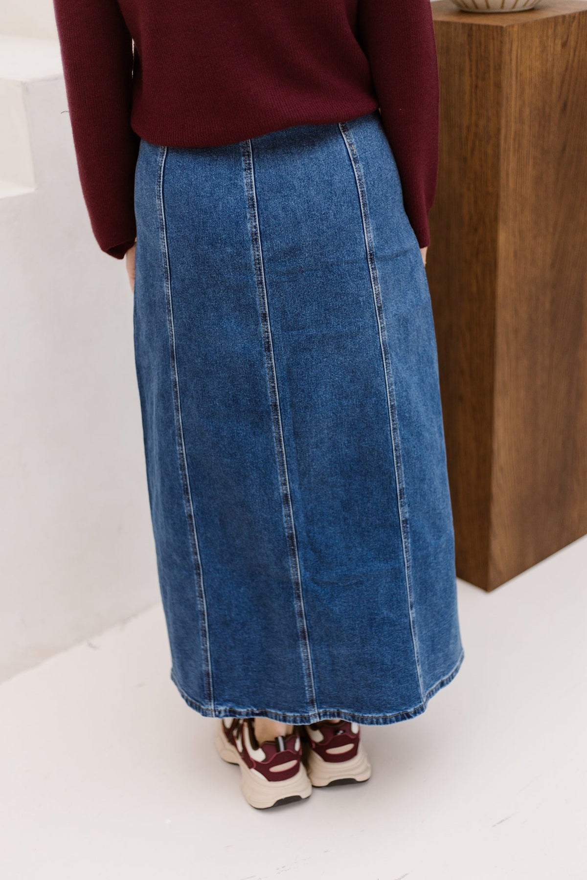 Jade Denim skirt long light - Bij Keesje - Bij Keesje - Rok
