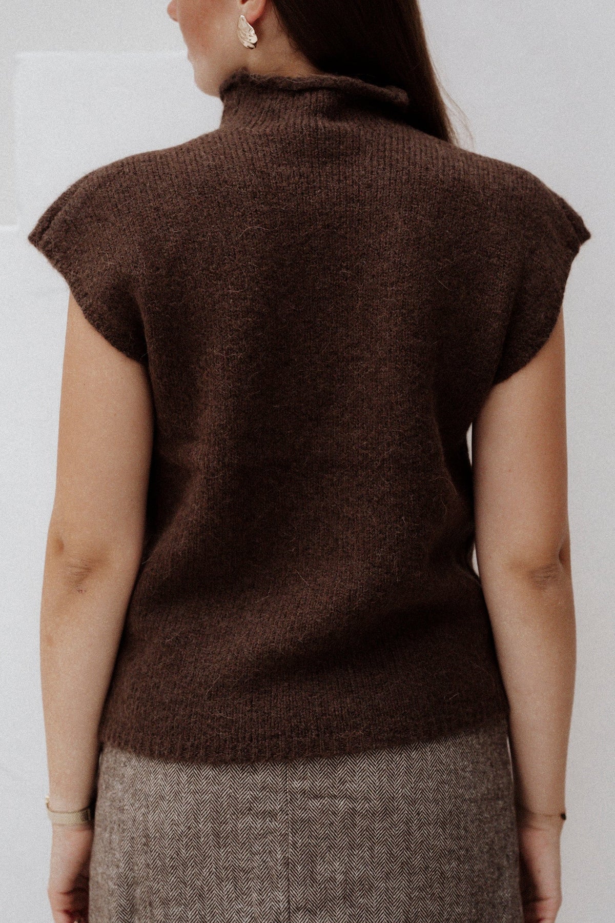 Jona Knit Top Brown Melange - Bij Keesje - Neo Noir - spencer