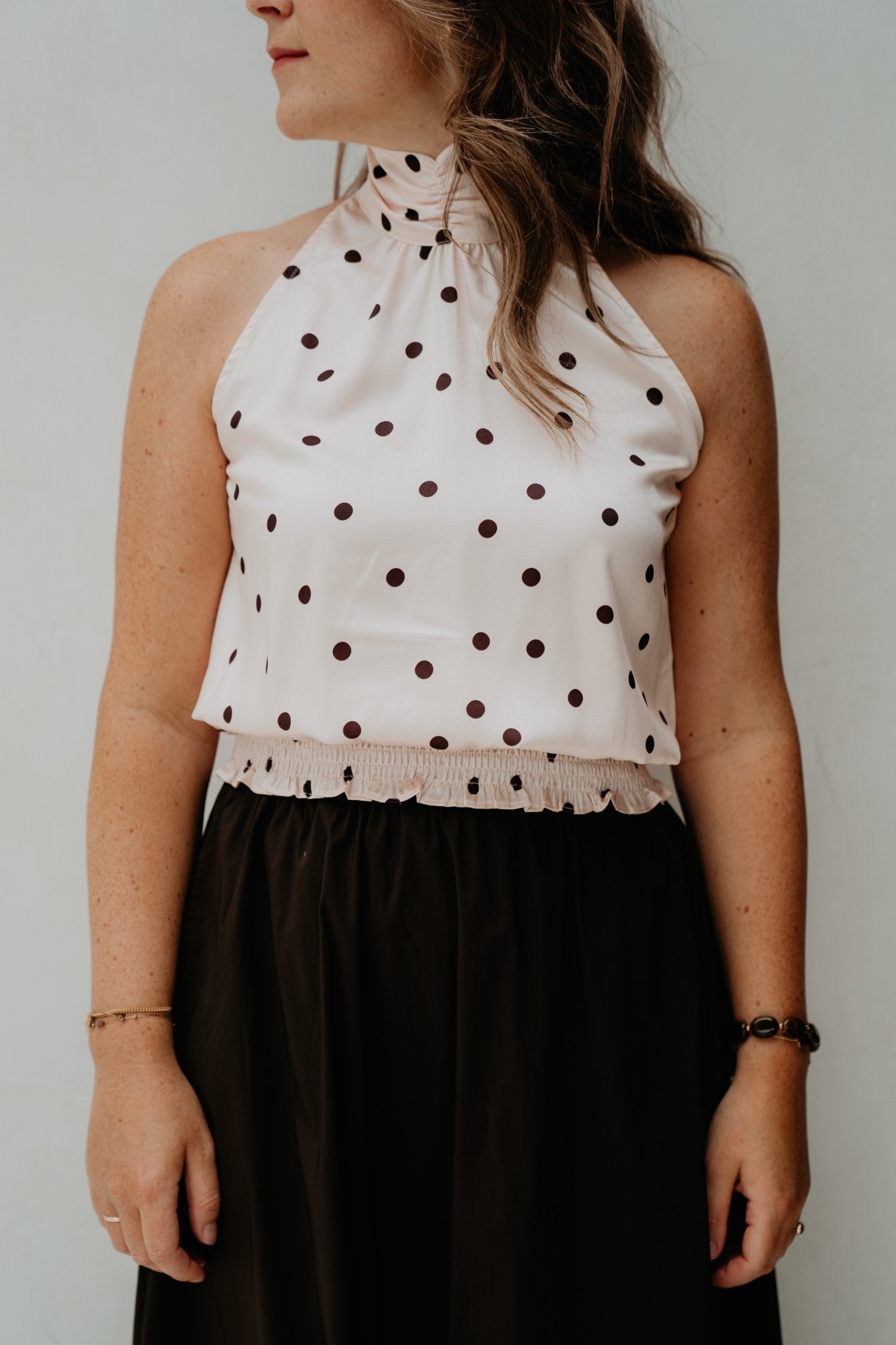 Jos Big Dot Top Light Pink - Bij Keesje - Neo Noir - top
