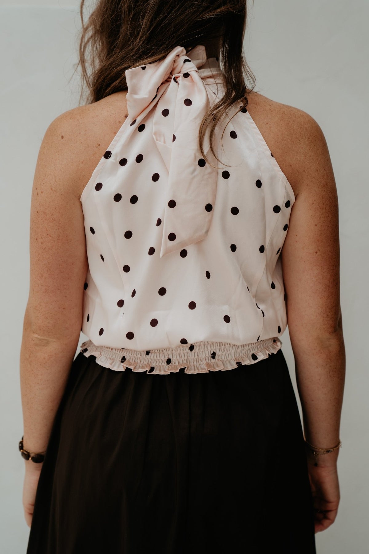 Jos Big Dot Top Light Pink - Bij Keesje - Neo Noir - top