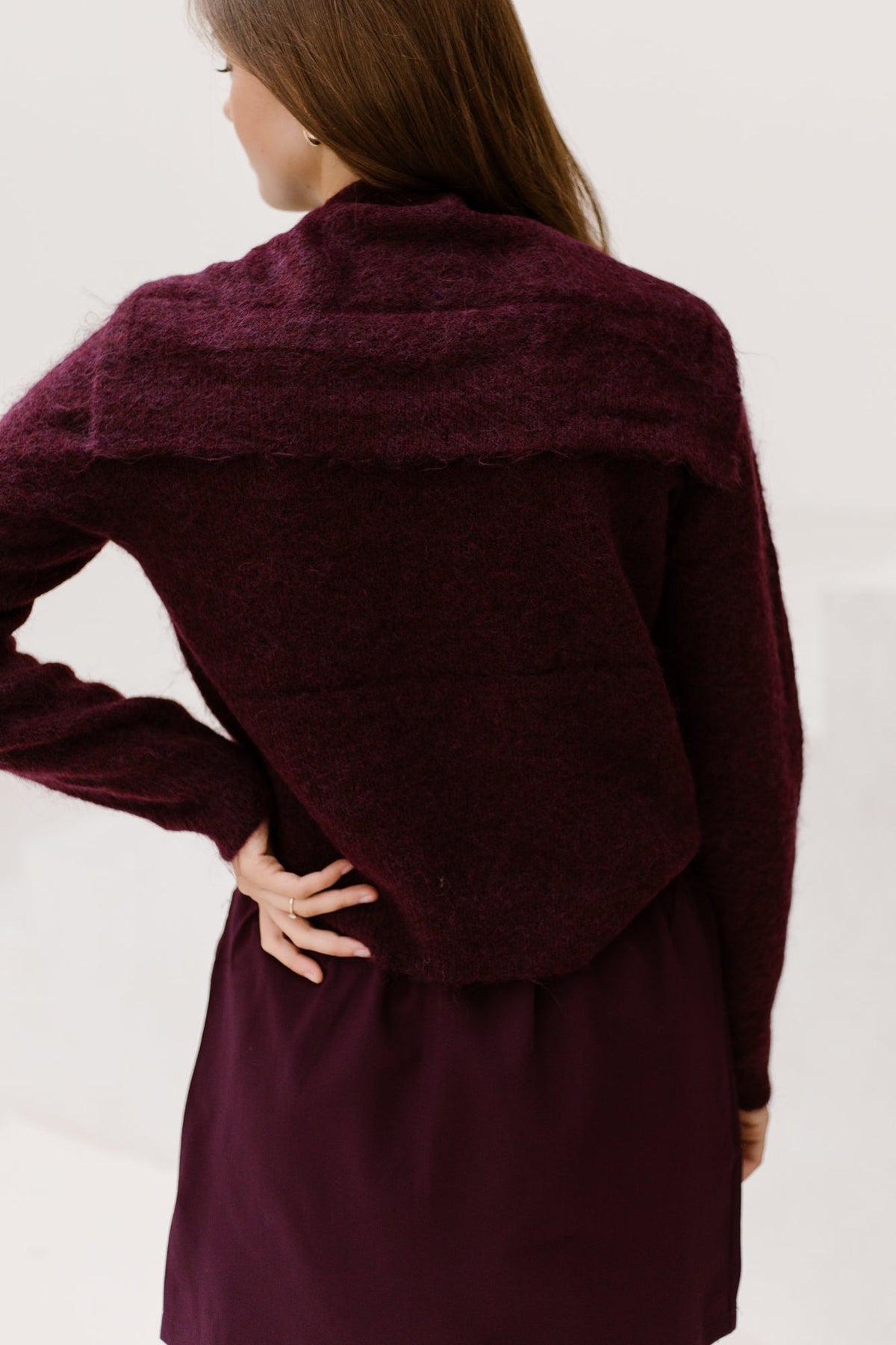 Klara Trui met Sjaaltje Bordeaux - Bij Keesje - Bij Keesje - Trui