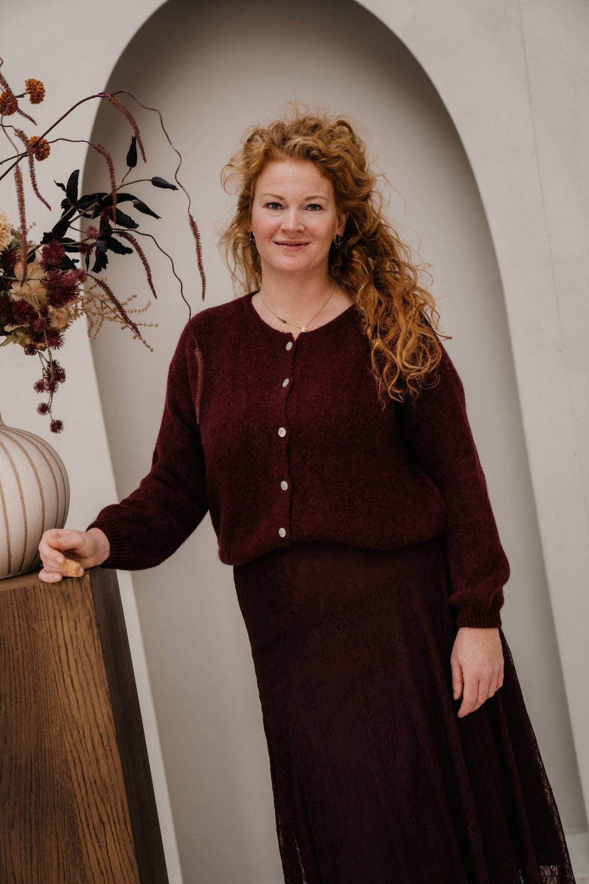 Kya sweater Prune - Bij Keesje - Bij Keesje - Trui