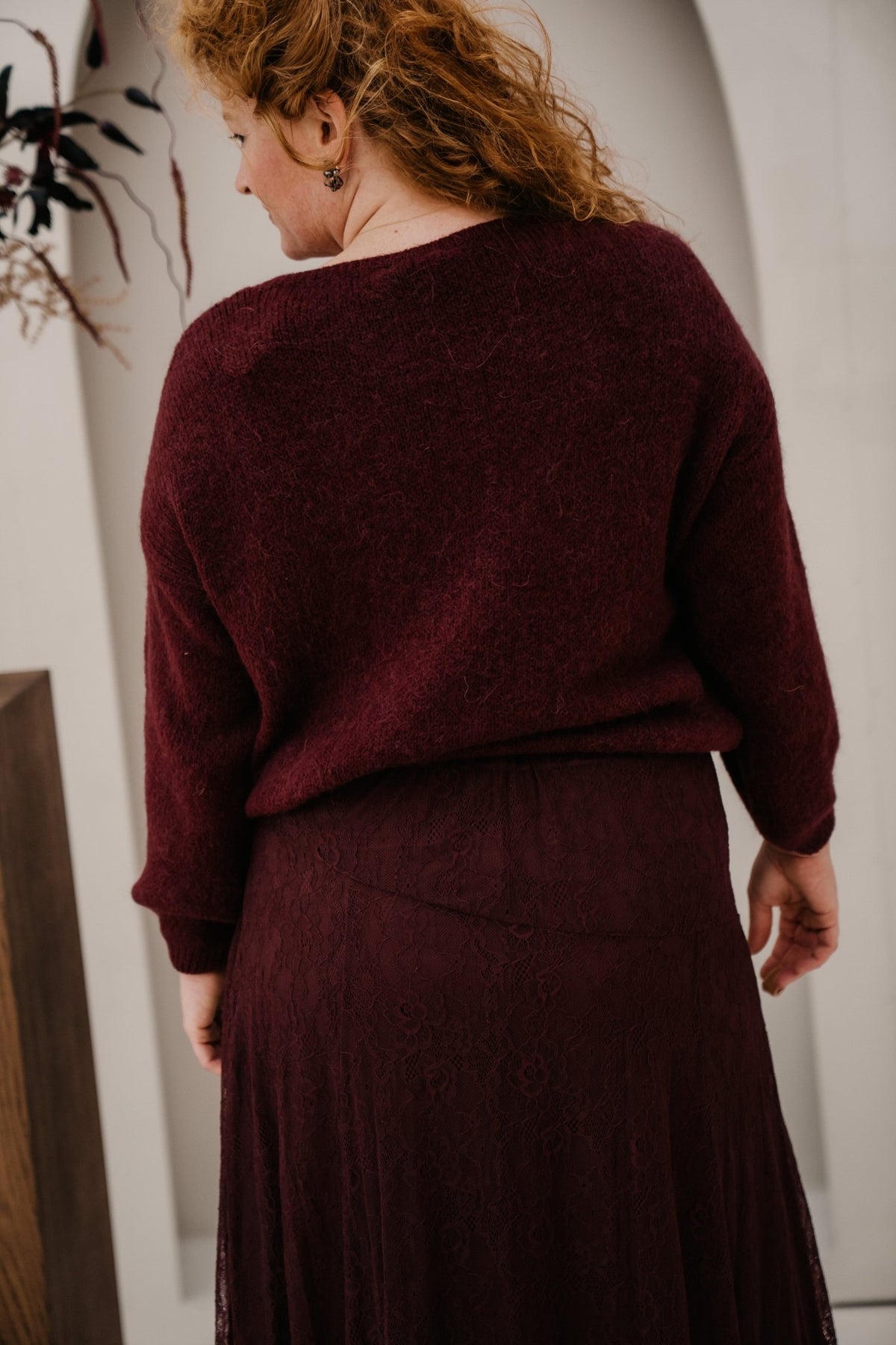 Kya sweater Prune - Bij Keesje - Bij Keesje - Trui