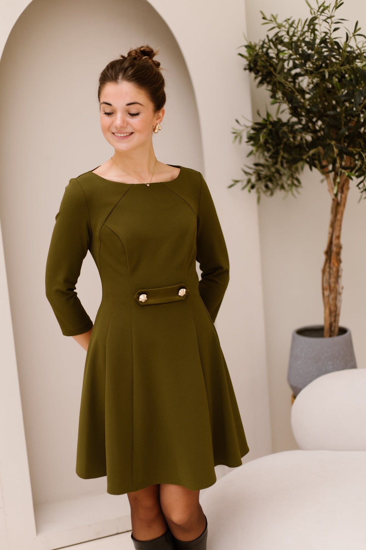LieselotRC Militare Vere Dress - Bij Keesje - Rinascimento - Jurk