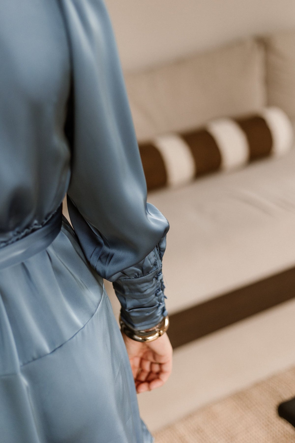 Lisa Sateen Dress Iceblue - Bij Keesje - Bij Keesje The Label - Jurk