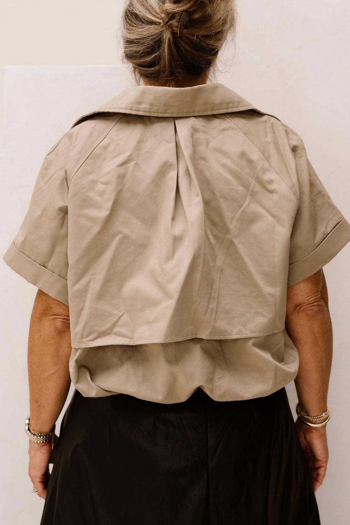 Lisha trench vest taupe - Bij Keesje - Neo Noir - vest