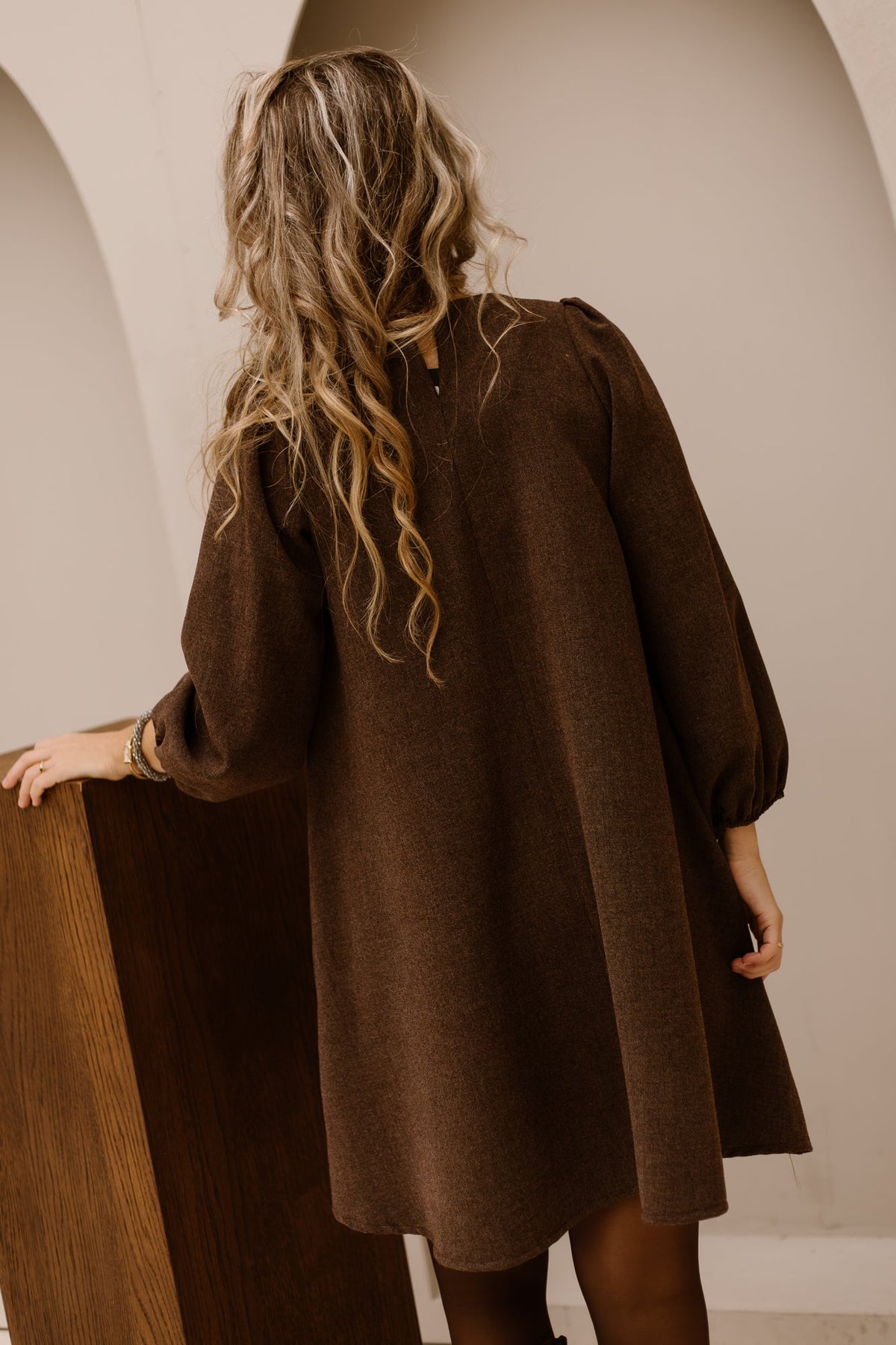 Livia dress darkbrown - Bij Keesje - Bij Keesje - Jurk