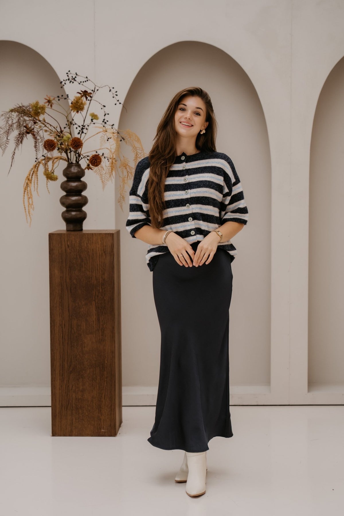 Loe top stripe blue - Bij Keesje - Bij Keesje - Top