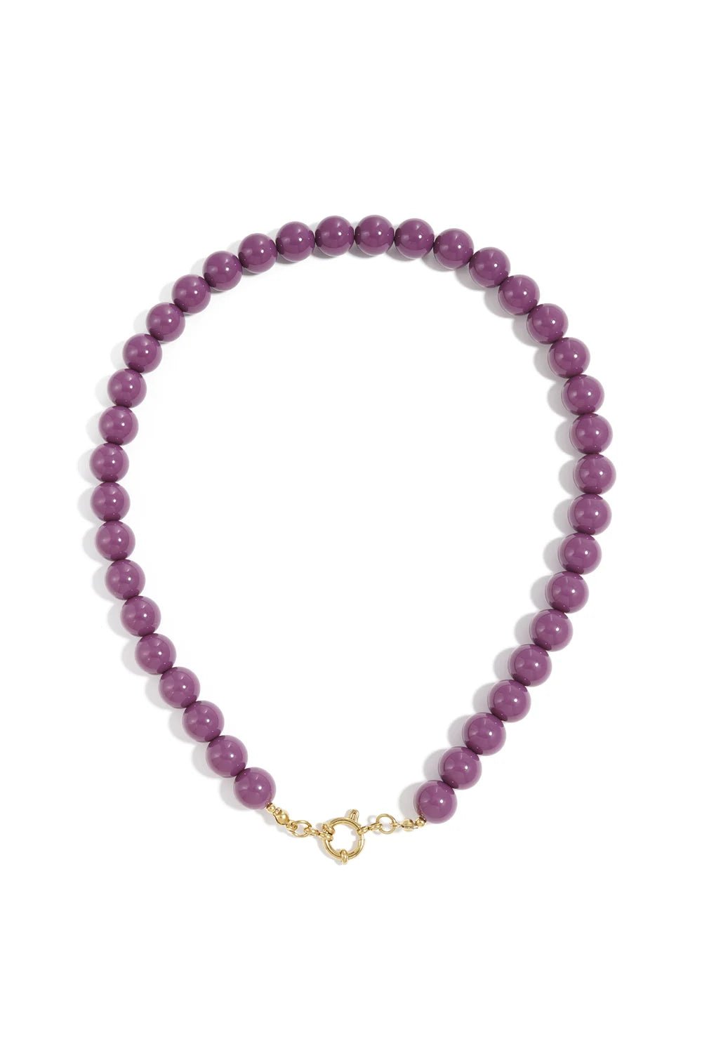 Lola ketting beaded paars - Bij Keesje - Bij Keesje - accessoires