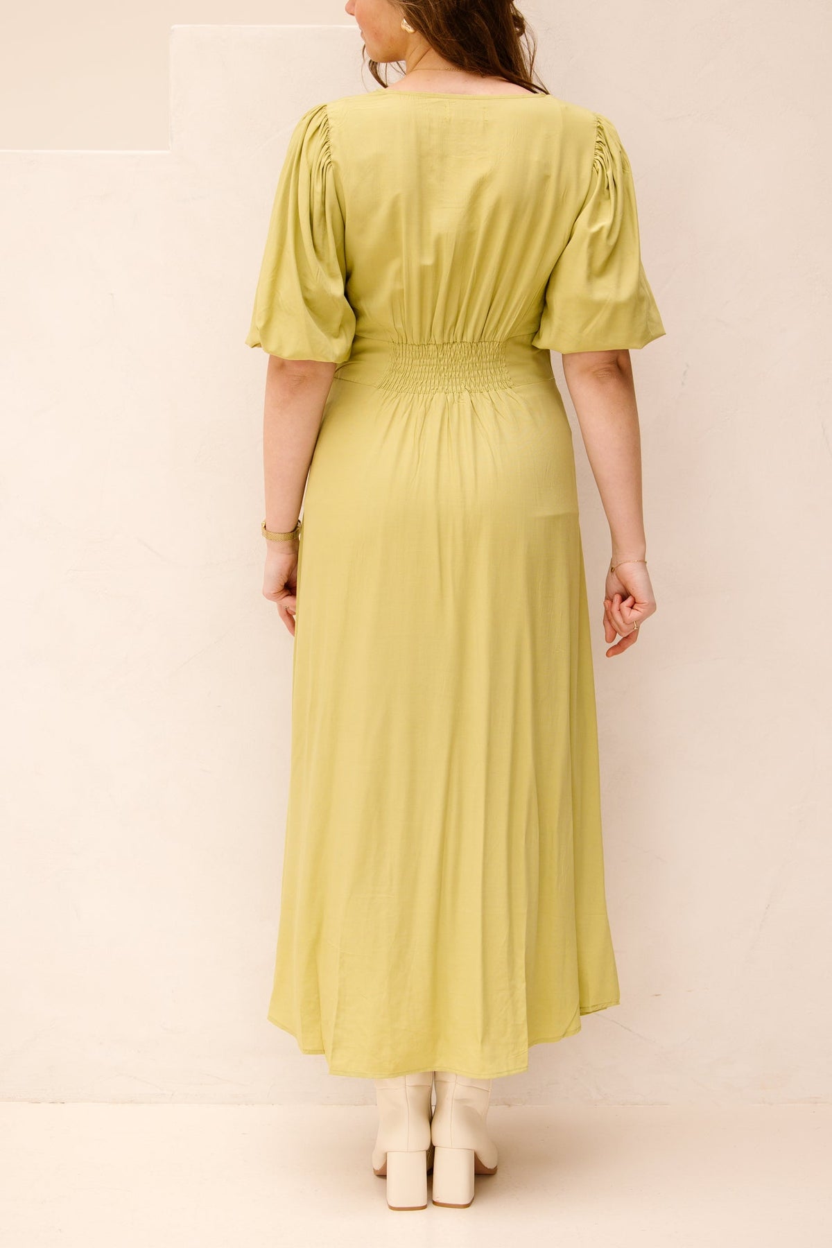 Lucretia dress olive - Bij Keesje - Bij Keesje The Label - jurk