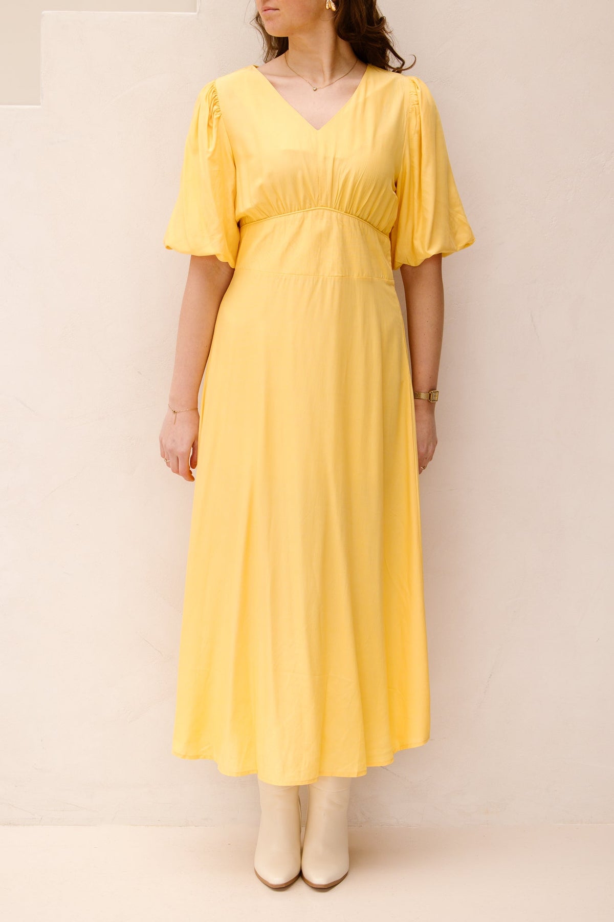 Lucretia dress yellow - Bij Keesje - Bij Keesje The Label - jurk