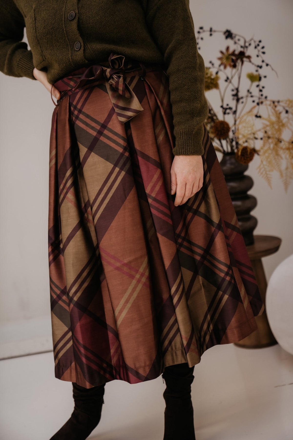 Lyon skirt Choco - Bij Keesje - Amelie & Amelie - Rok