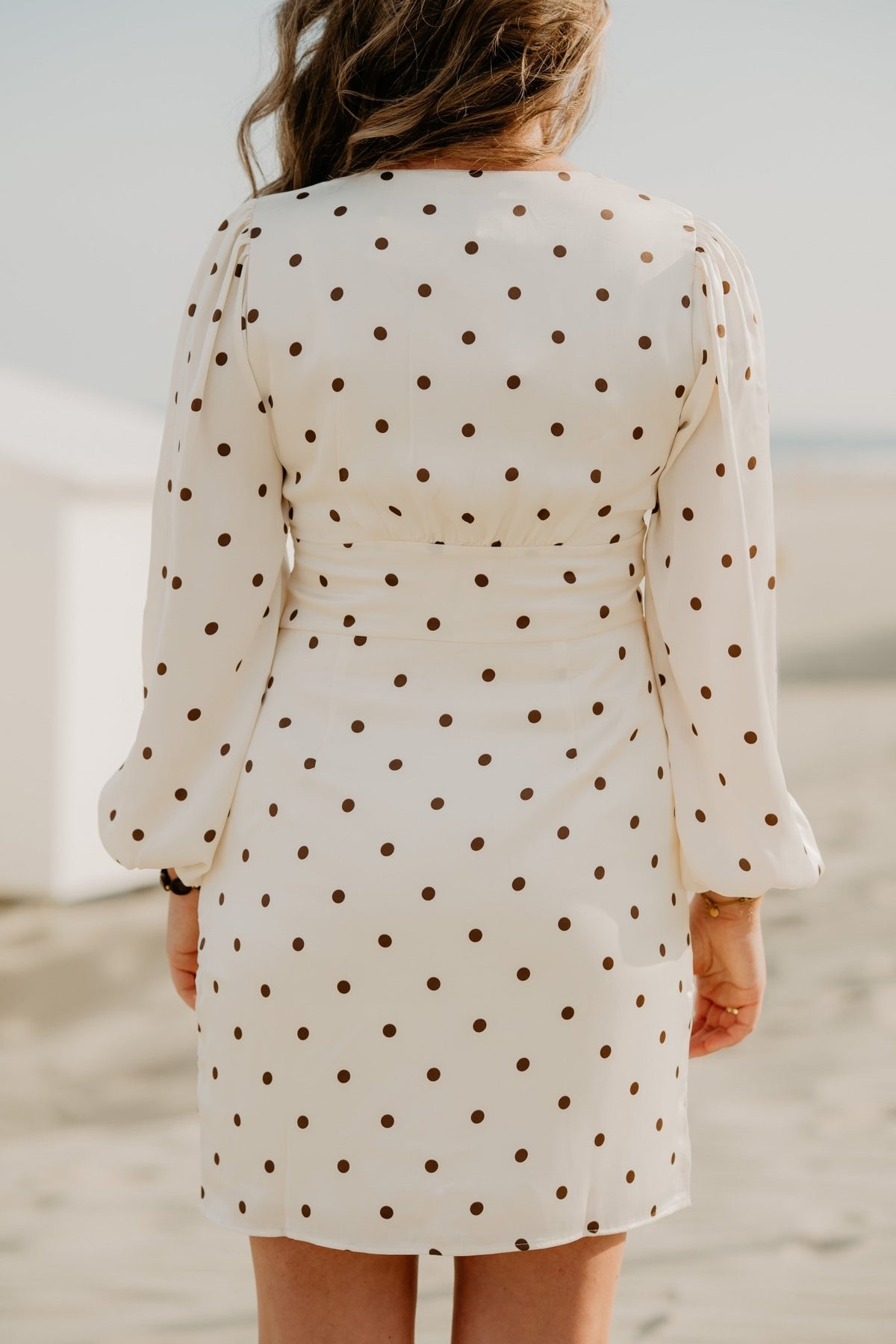 Mabel Dotted Dress Creme - Bij Keesje - Neo Noir - Jurk